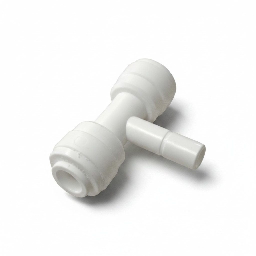 DMfit Wasserfilter, T-Stück 1/4" 3er Kupplung, 2 x 1/4 " Schlauch x 1/4" Rohr