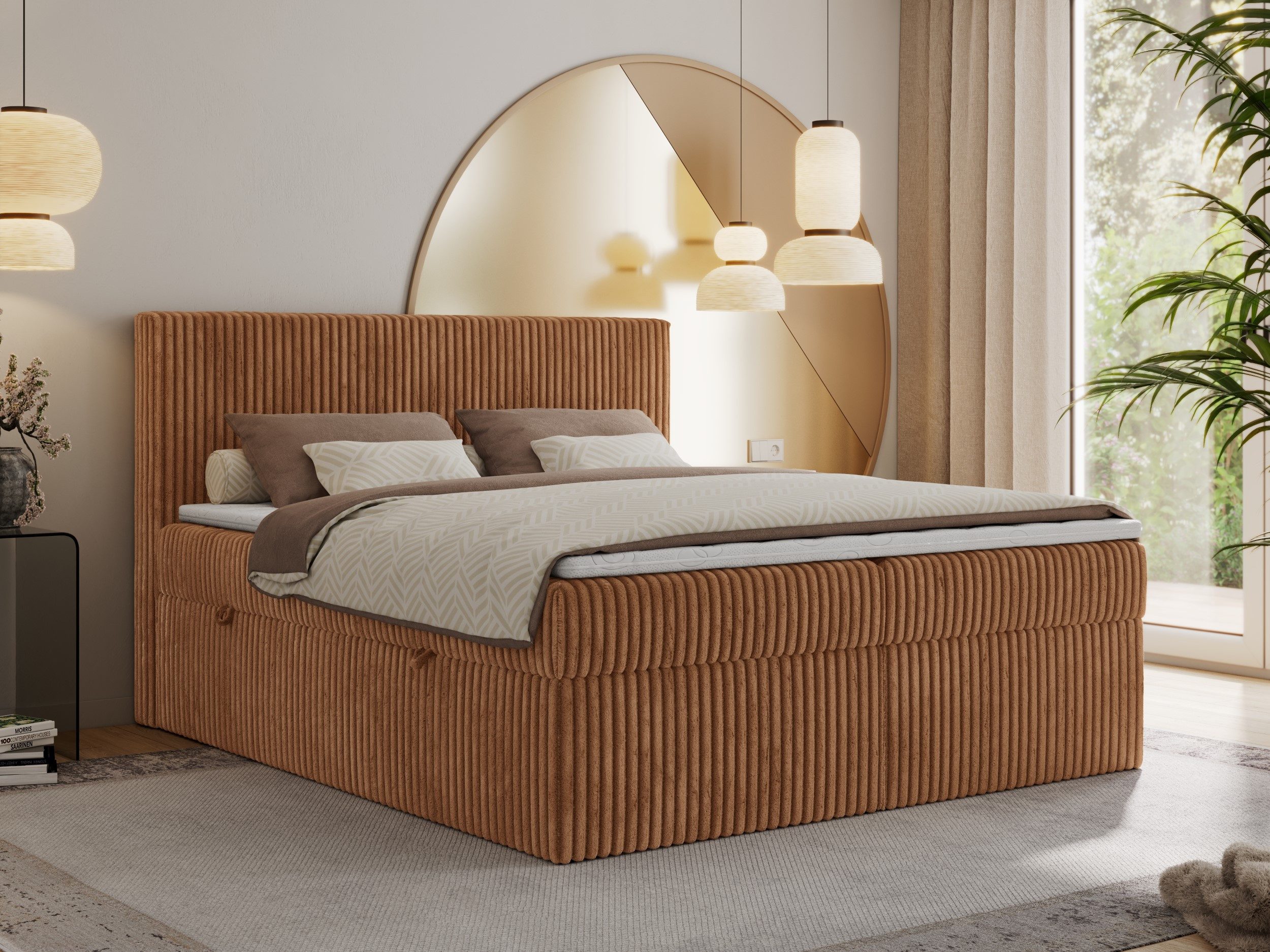 MKS MÖBEL Boxspringbett TILIANO (Packung, Set, Gepolstertes Kopfteil, Toppe günstig online kaufen