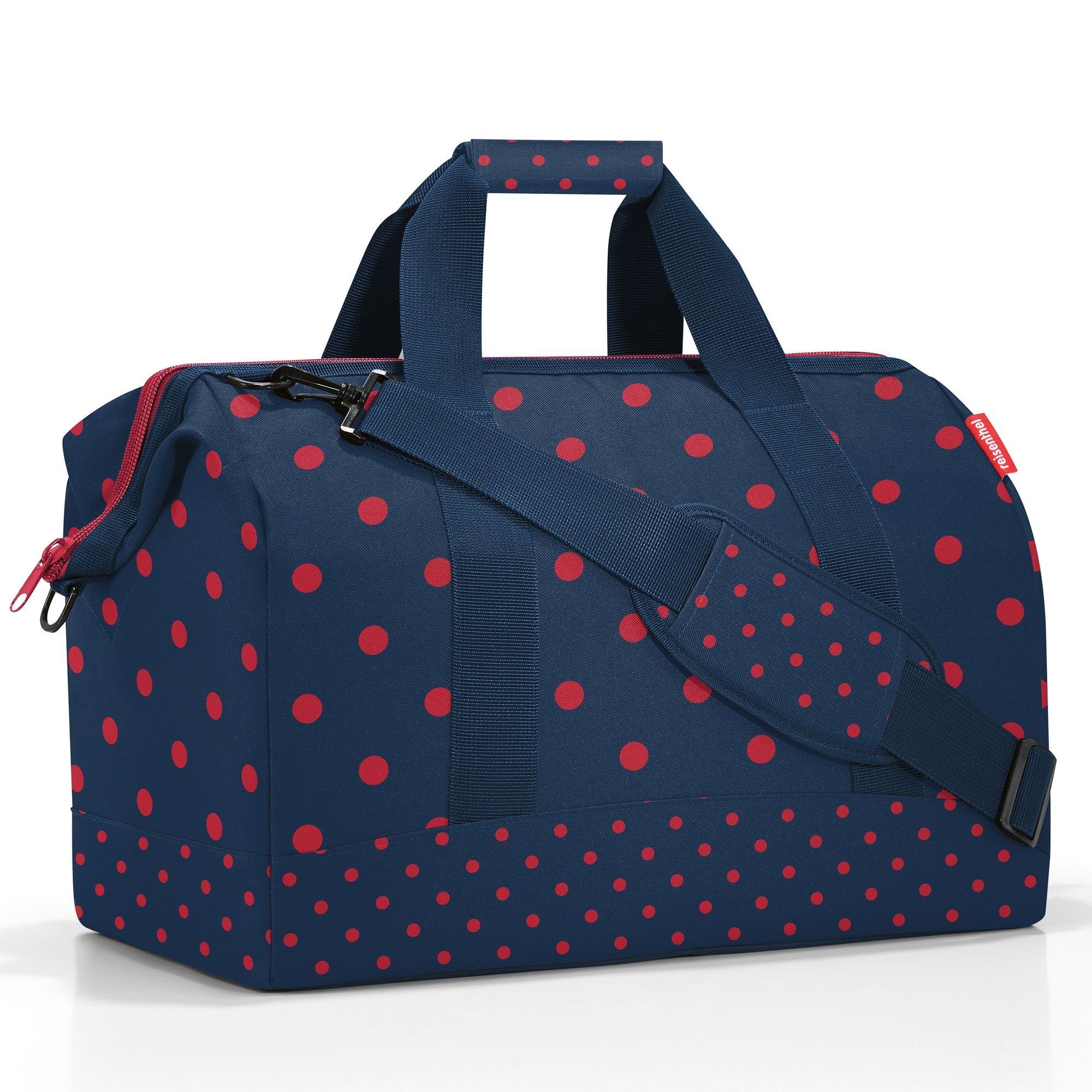 mixed Travelling, dots REISENTHEL® Polyester Weekender red