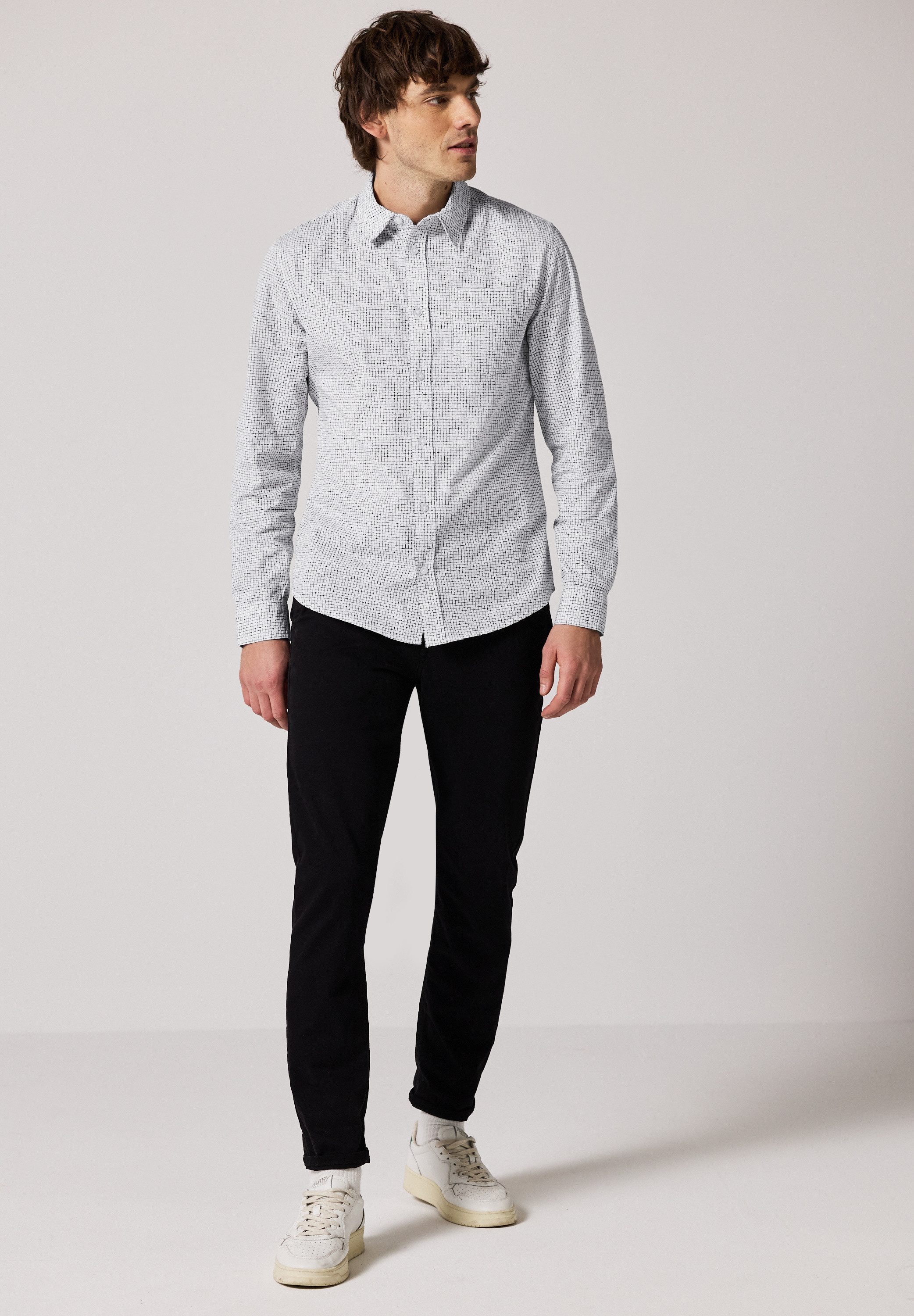 STREET ONE MEN Karohemd aus reiner Baumwolle