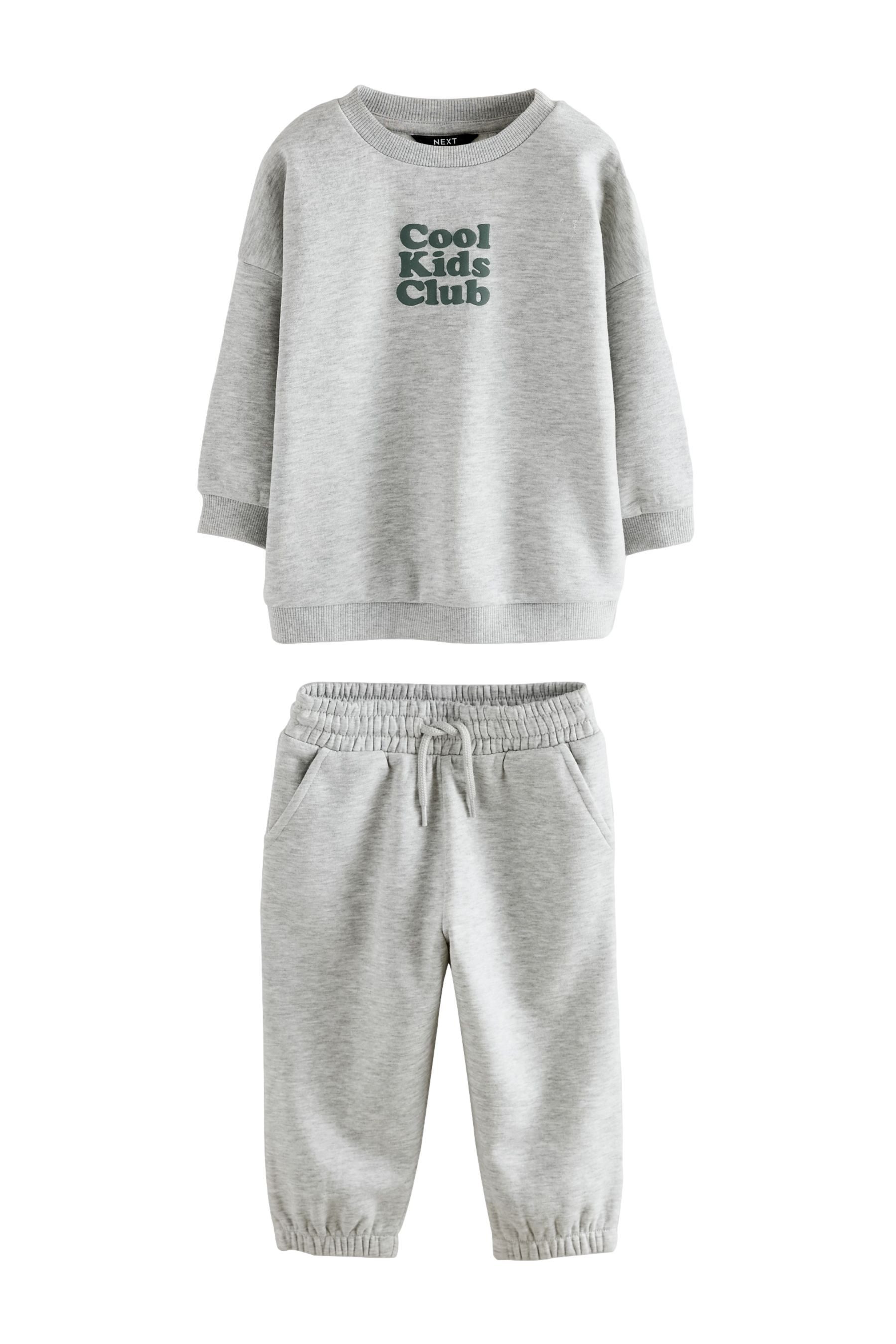 Next Sweatanzug Rundhalspullover mit Print und Jogginghose im Set (2-tlg)