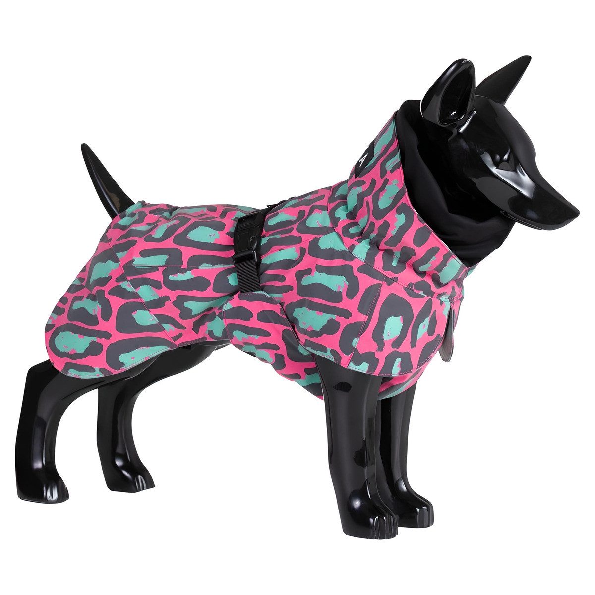 PAIKKA Hundemantel Hunde Winter-Jacke reflektierend "Visibility" jungle/pink
