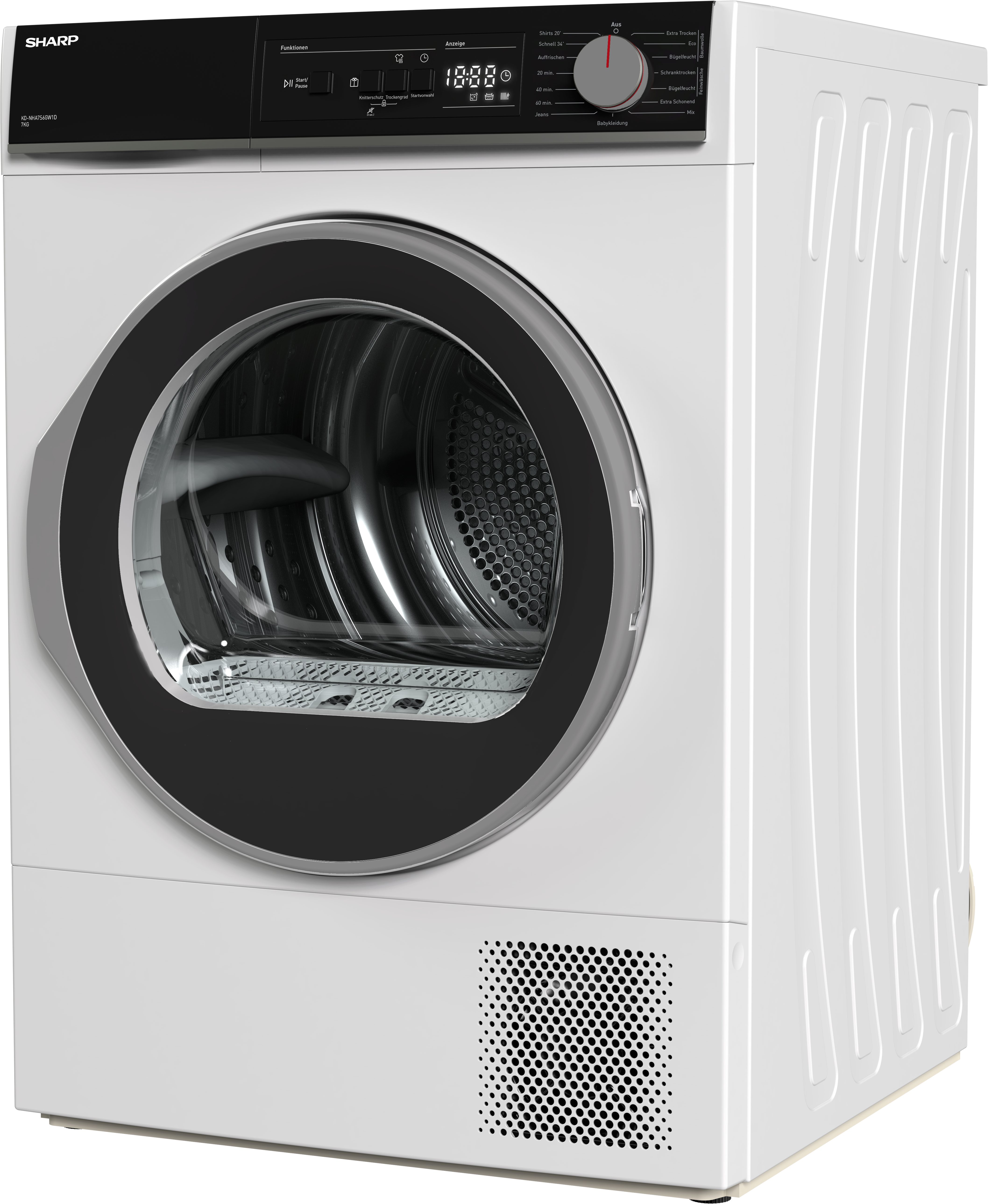 Sharp Wärmepumpentrockner KD-NHA7S6GW1D-DE