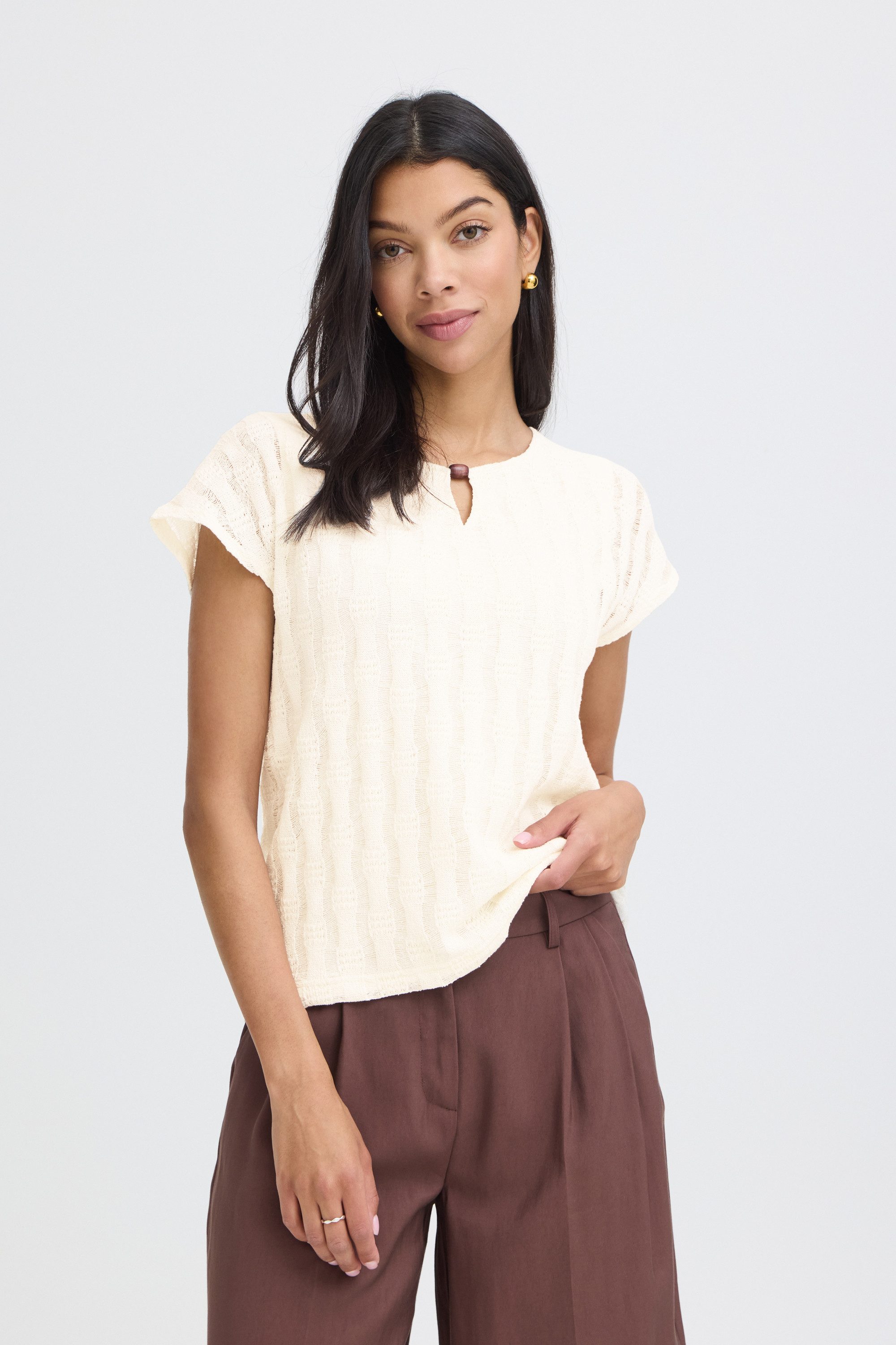 b.young T-Shirt Kurzarm-Bluse BYSYS