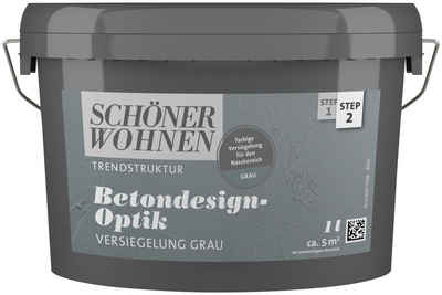 SCHÖNER WOHNEN-Kollektion Lack Betondesign-Optik Step 2 Versiegelung, 1 Liter, Beton-Look für Wand- und Bodenfliesen