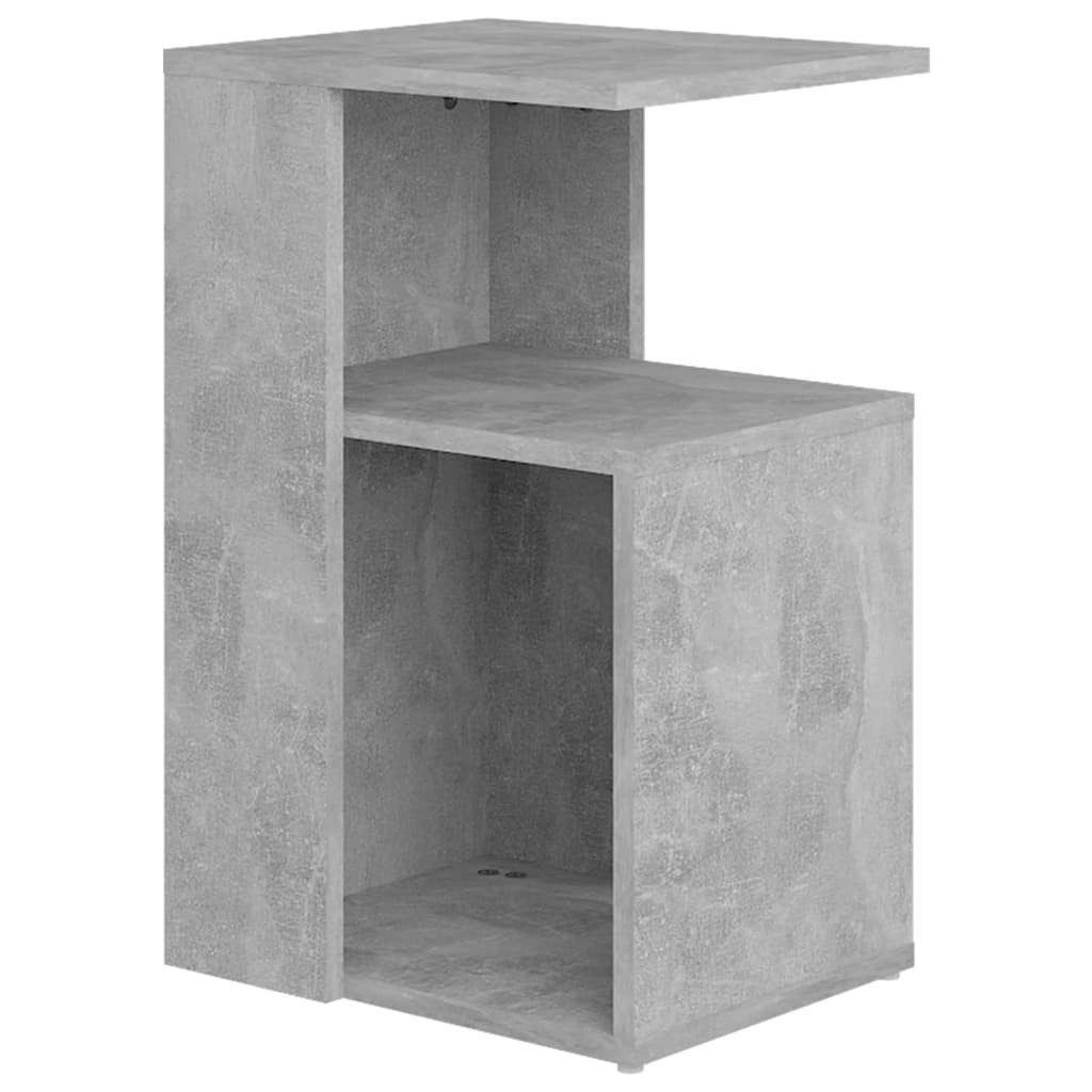 vidaXL Beistelltisch, Ablagetisch Betongrau 36x30x56 cm Holzwerkstoff