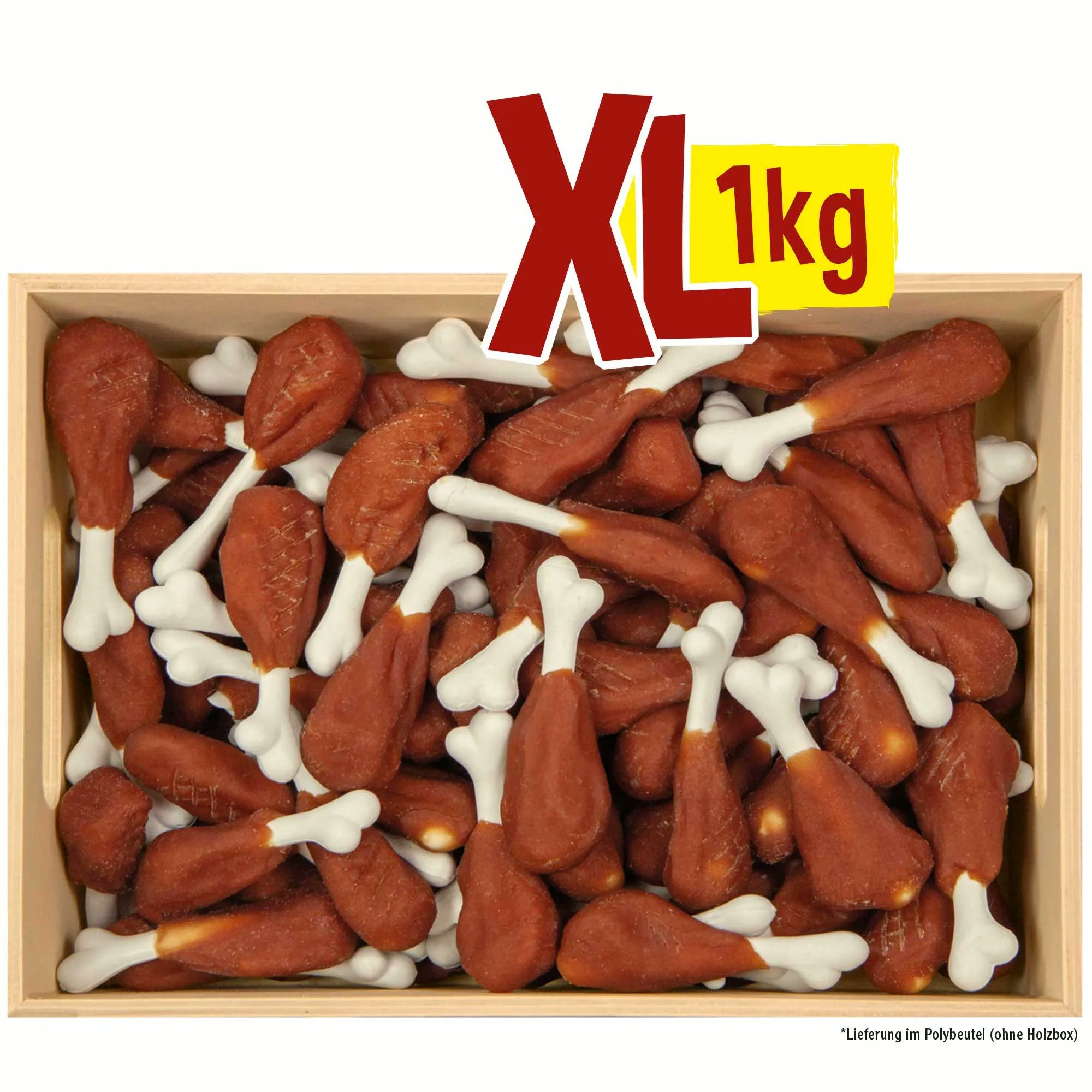 Karlie Karlie Hundesnack Hühnerbein mit Calcium-Knochen, 1 kg, Snack für: Hunde, Hoher Calcium- und Proteingehalt