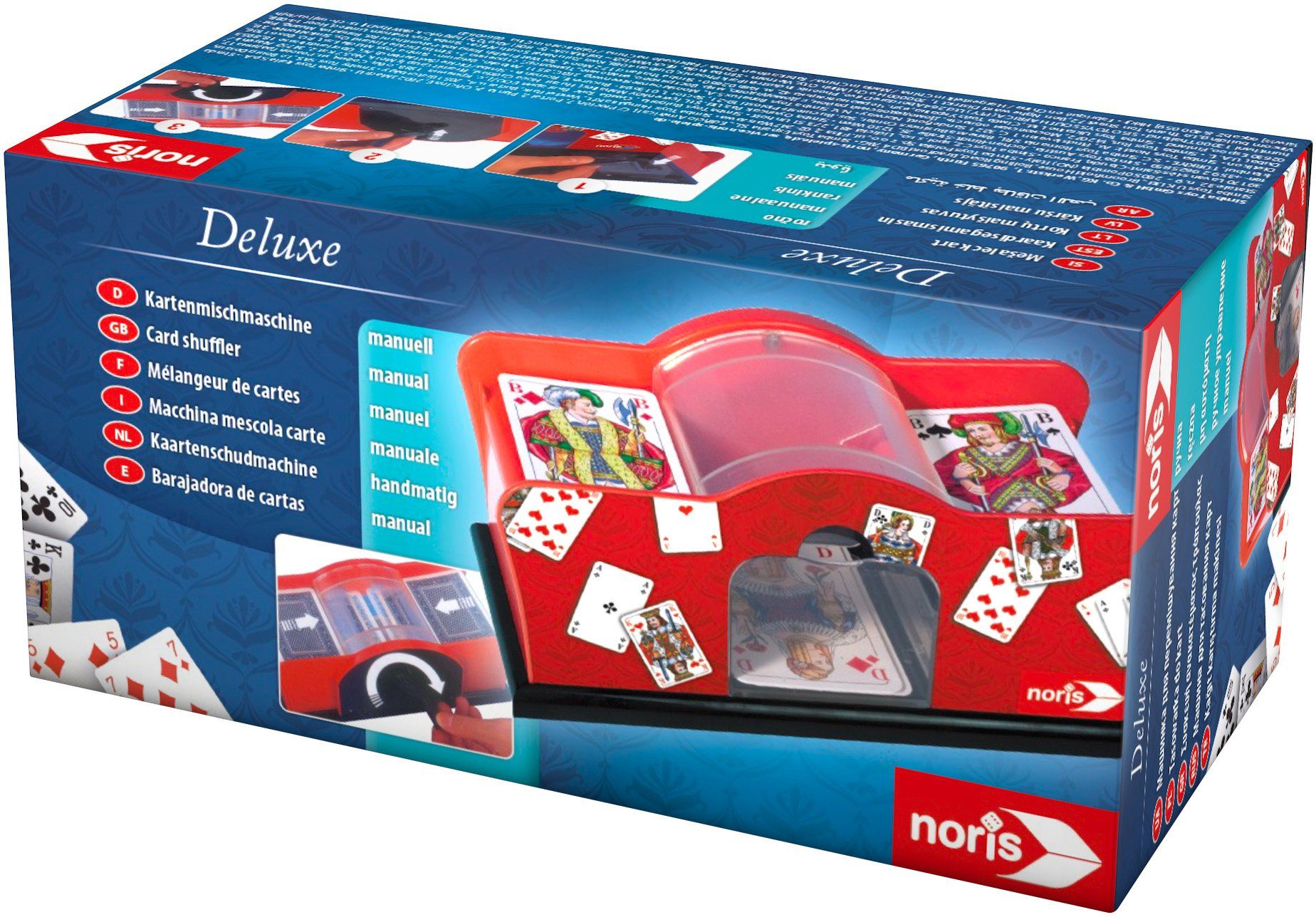 Noris Spiel Deluxe Karten-Mischmaschine manuell