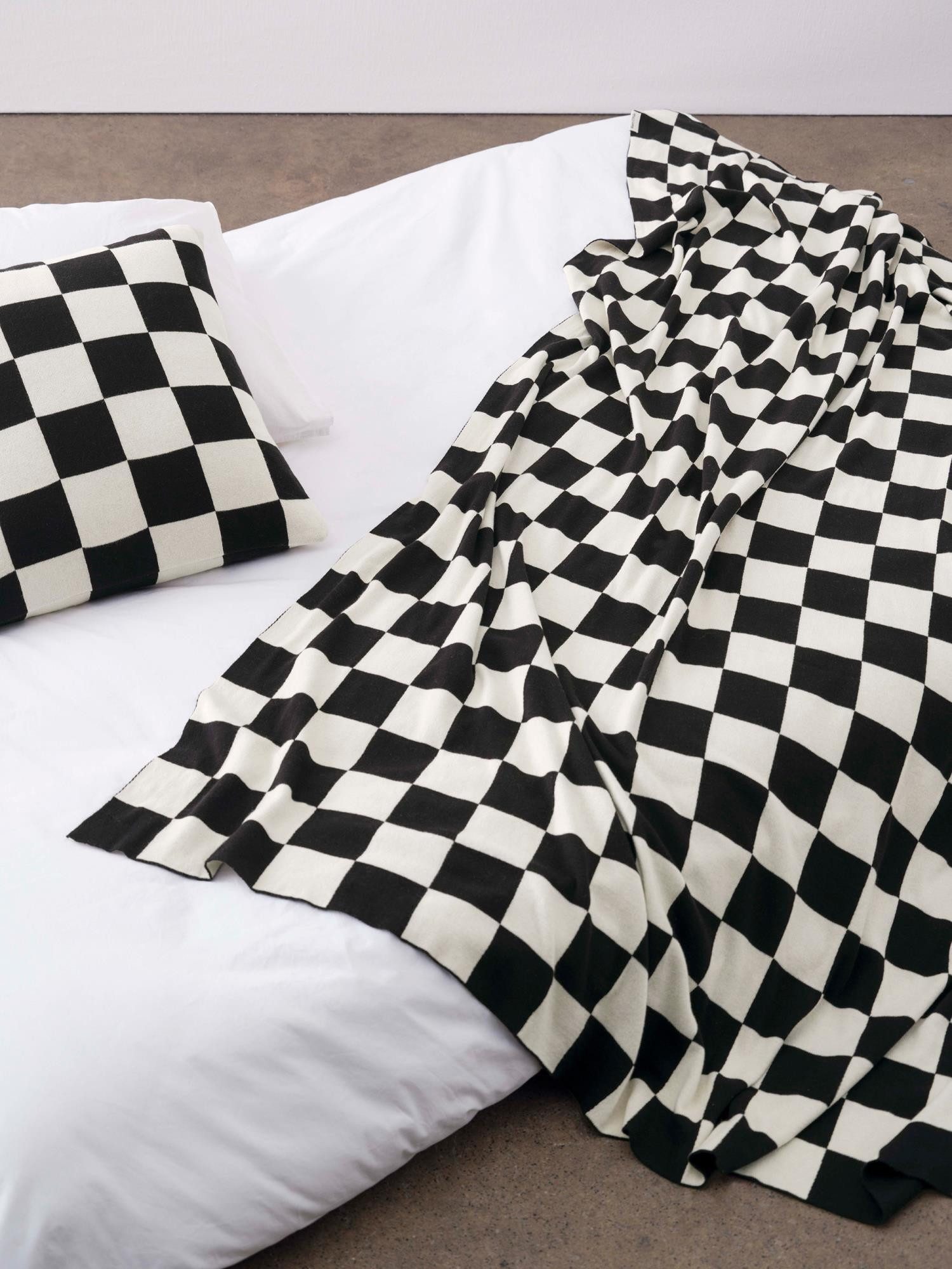 Plaid Rykki, Marc O'Polo Home, mit Karomuster aus Bio-Baumwolle