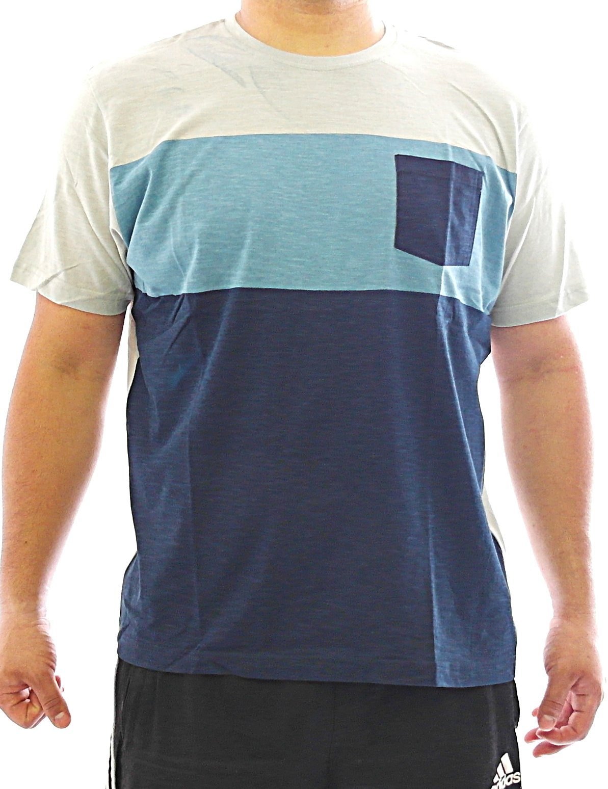 YESET T-Shirt Herren T-Shirt Kurzarm bedruckt Top Easy-1973 Blau