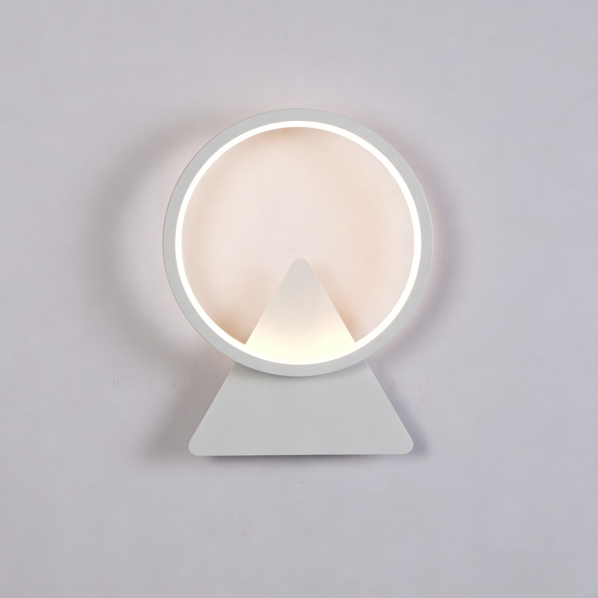 BlingBin LED Wandleuchte 8W Runde Wandbeleuchtung, Wandlampe LED Mordern Wandleuchten, 1280LM, LED fest integriert, Warmweiß, für Innen Acryl Warmweißes für Schlafzimmer Flur Wohnzimmer Treppe