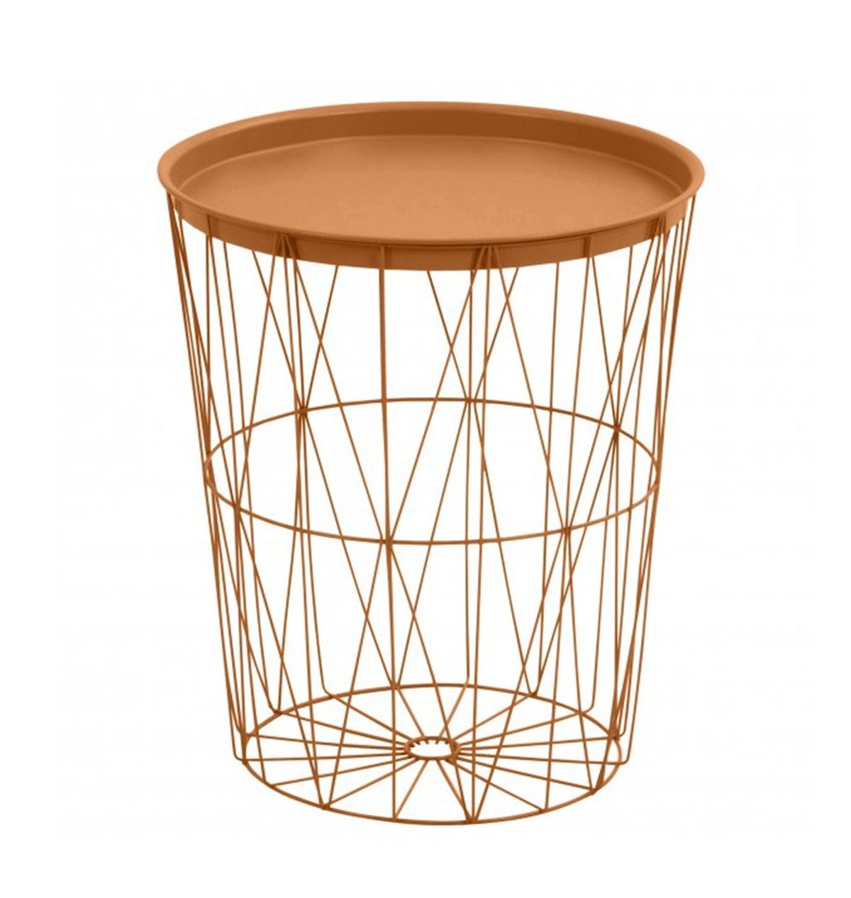 Greemotion Beistelltisch mit abnhembarem Tablett - vielseitig & dekorativ, Durchmesser: 40 cm, Höhe: 46 cm