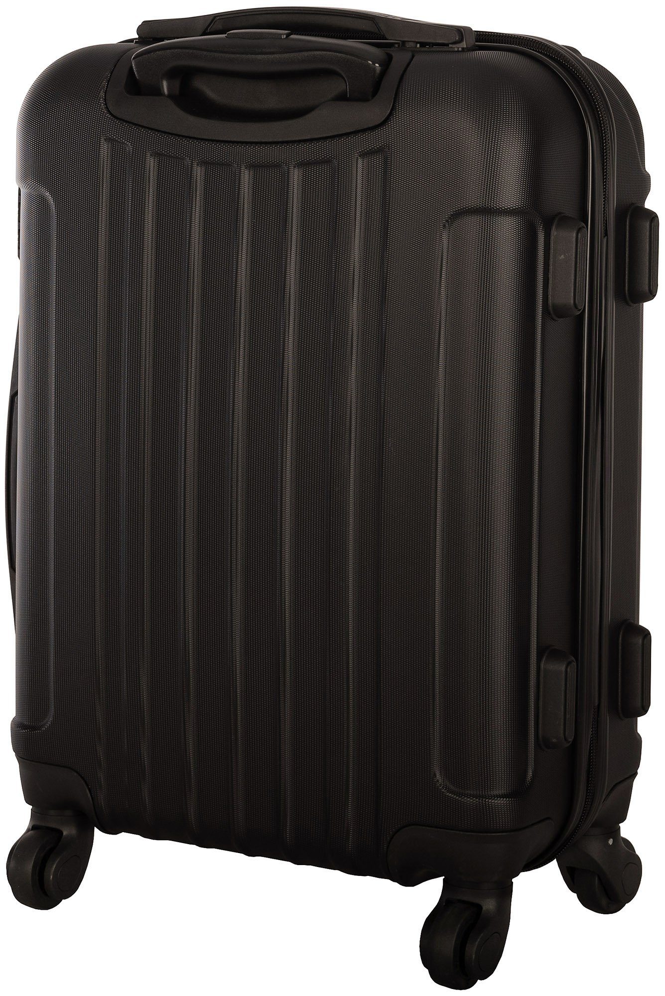 4 Bordgepäck schwarz Rollen Cahoon Koffer Handgepäck-Trolley / 4-Rollen, Trolley Hartschalen-Trolley Handgepäck
