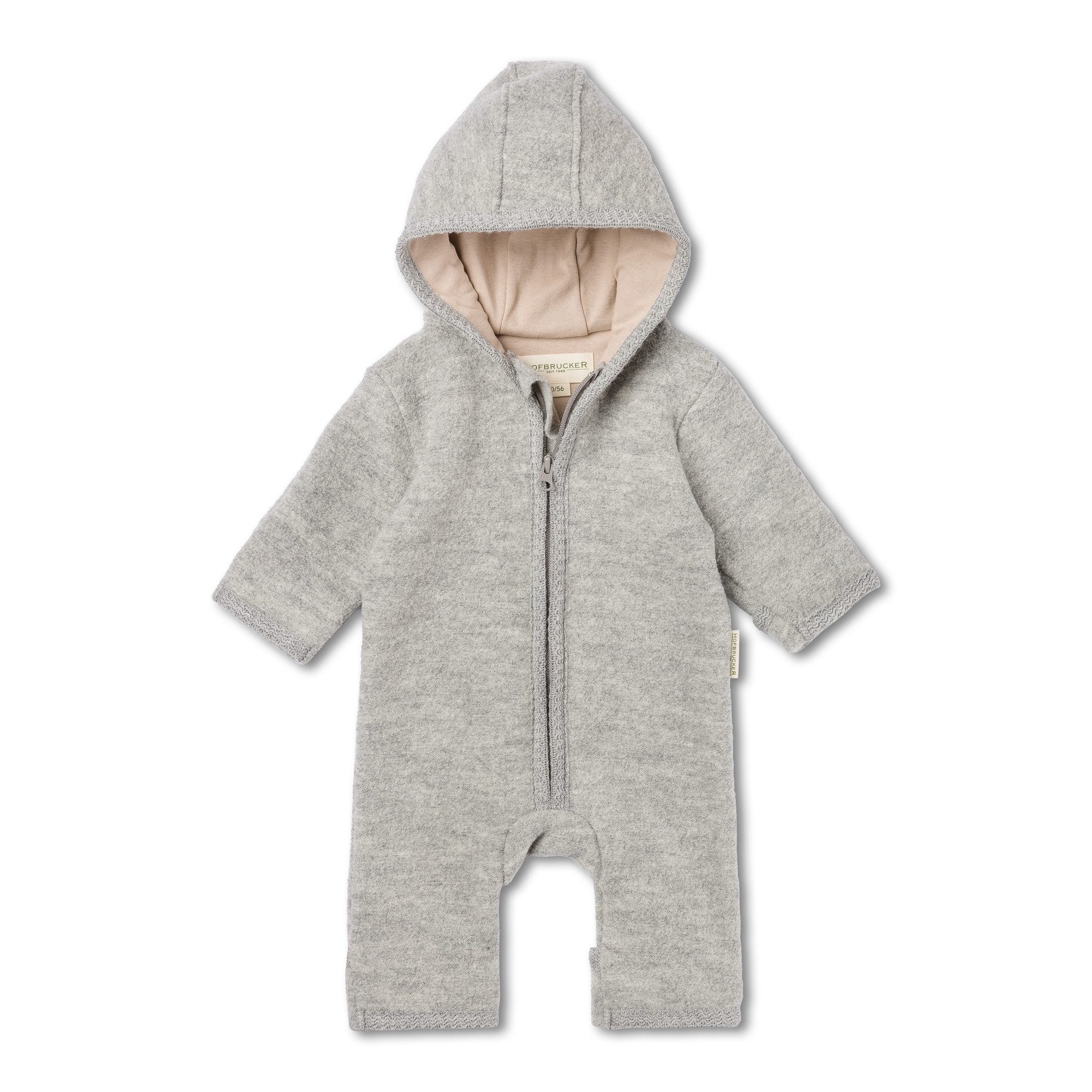 Hofbrucker seit 1948 Overall Wollwalk Overall ELLI grau melange 86/92