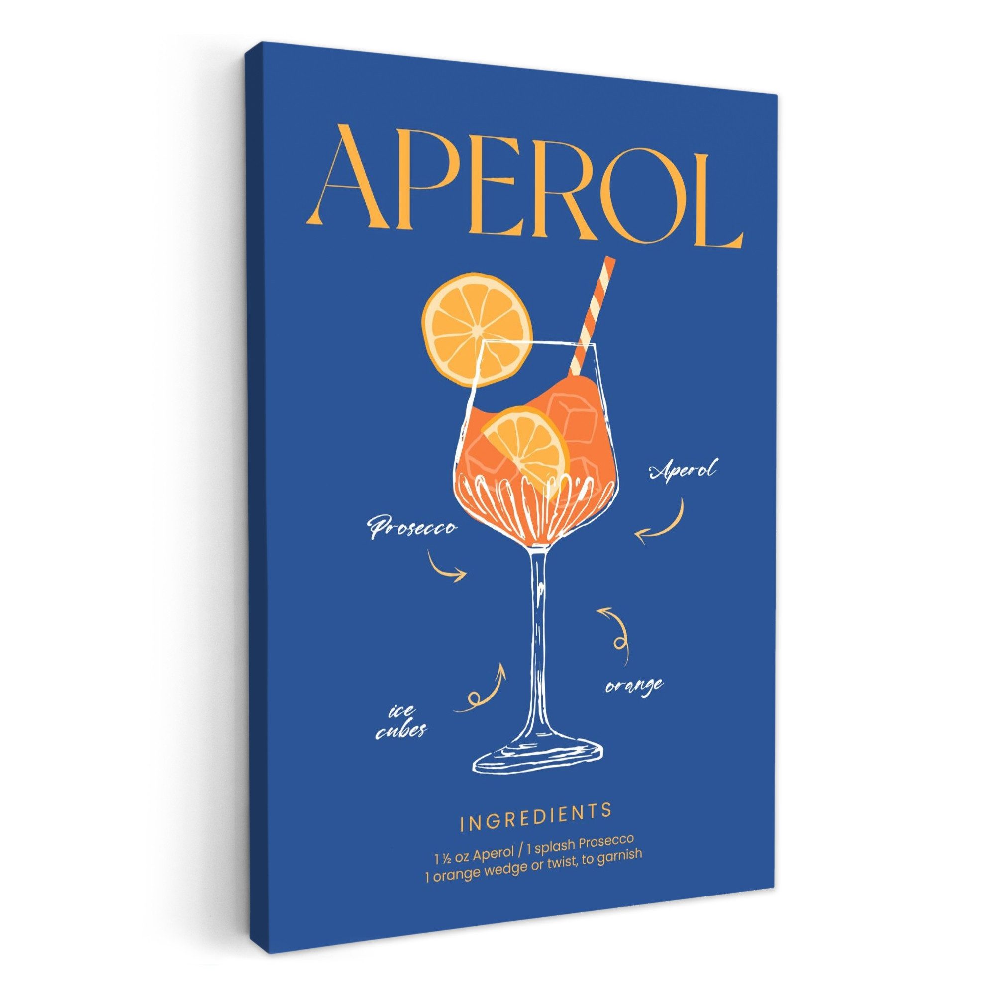 OneMillionCanvasses® Leinwandbild Cocktail - Aperol - günstig online kaufen