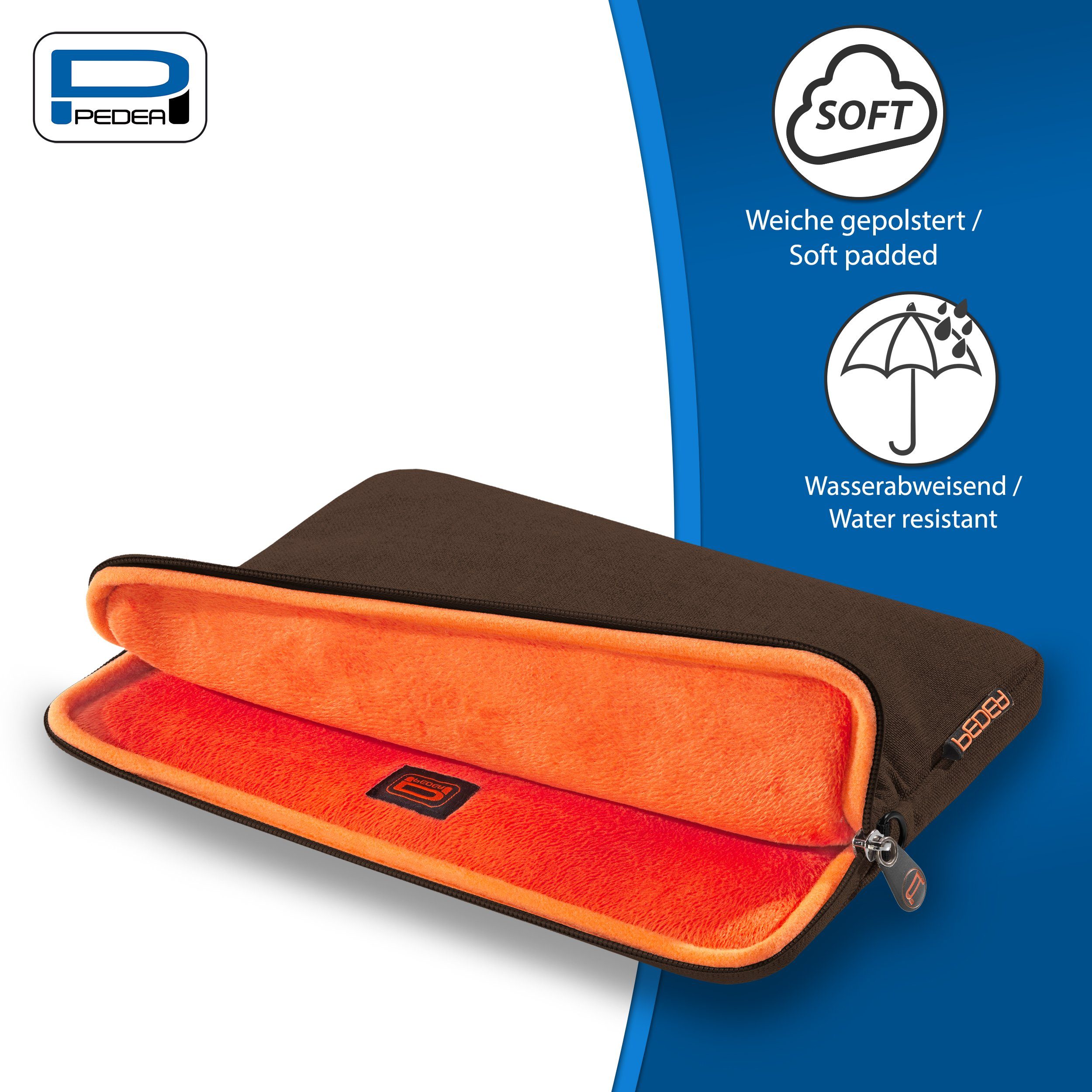 PEDEA Tablettasche FASHION Tablet Hülle mit Polsterung 12,9 / 13 Zoll, Gepolstert mit weichem Innenfutter
