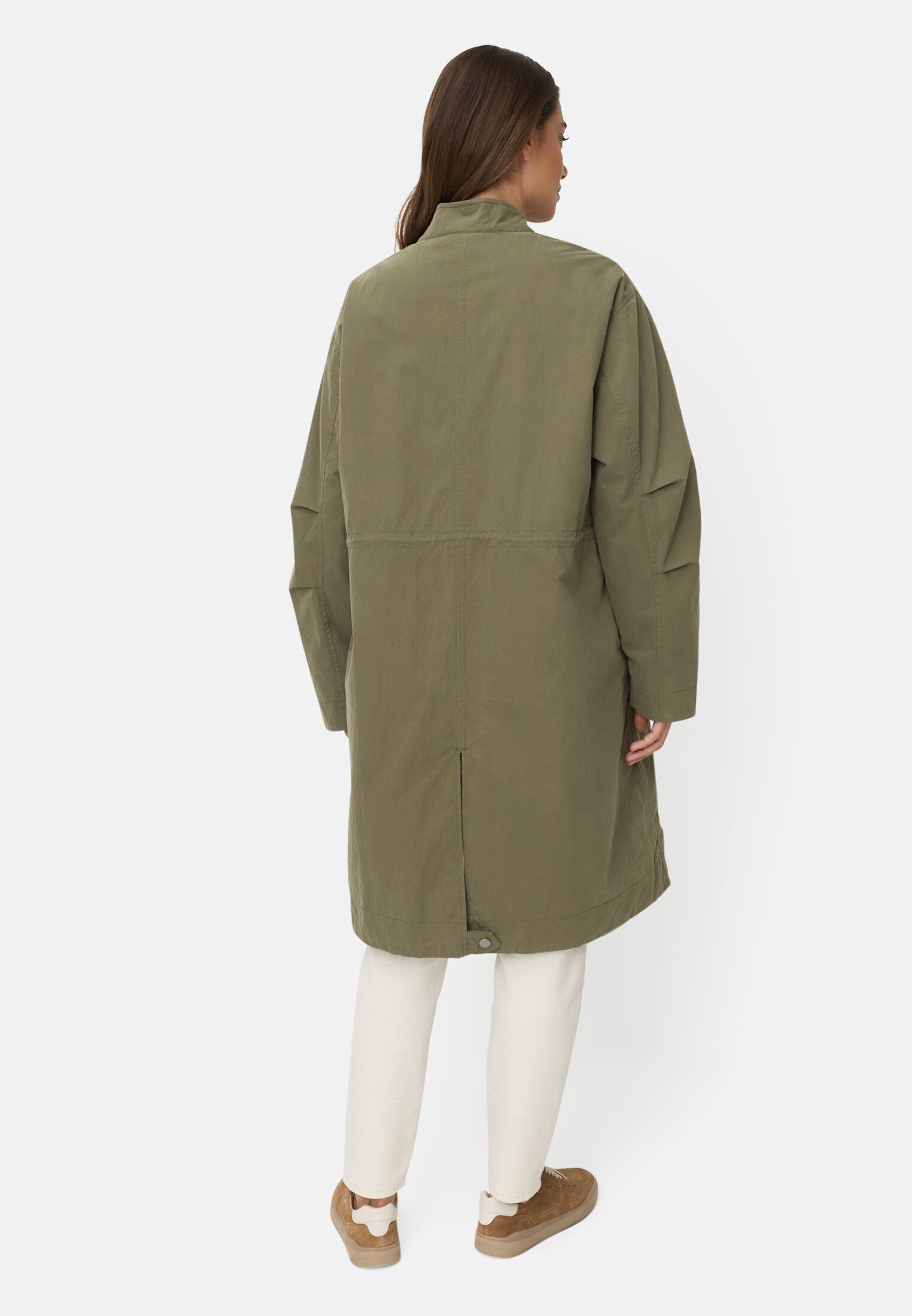 camel active Parka mit Kordelzug an der Taille Langarm (1-St)