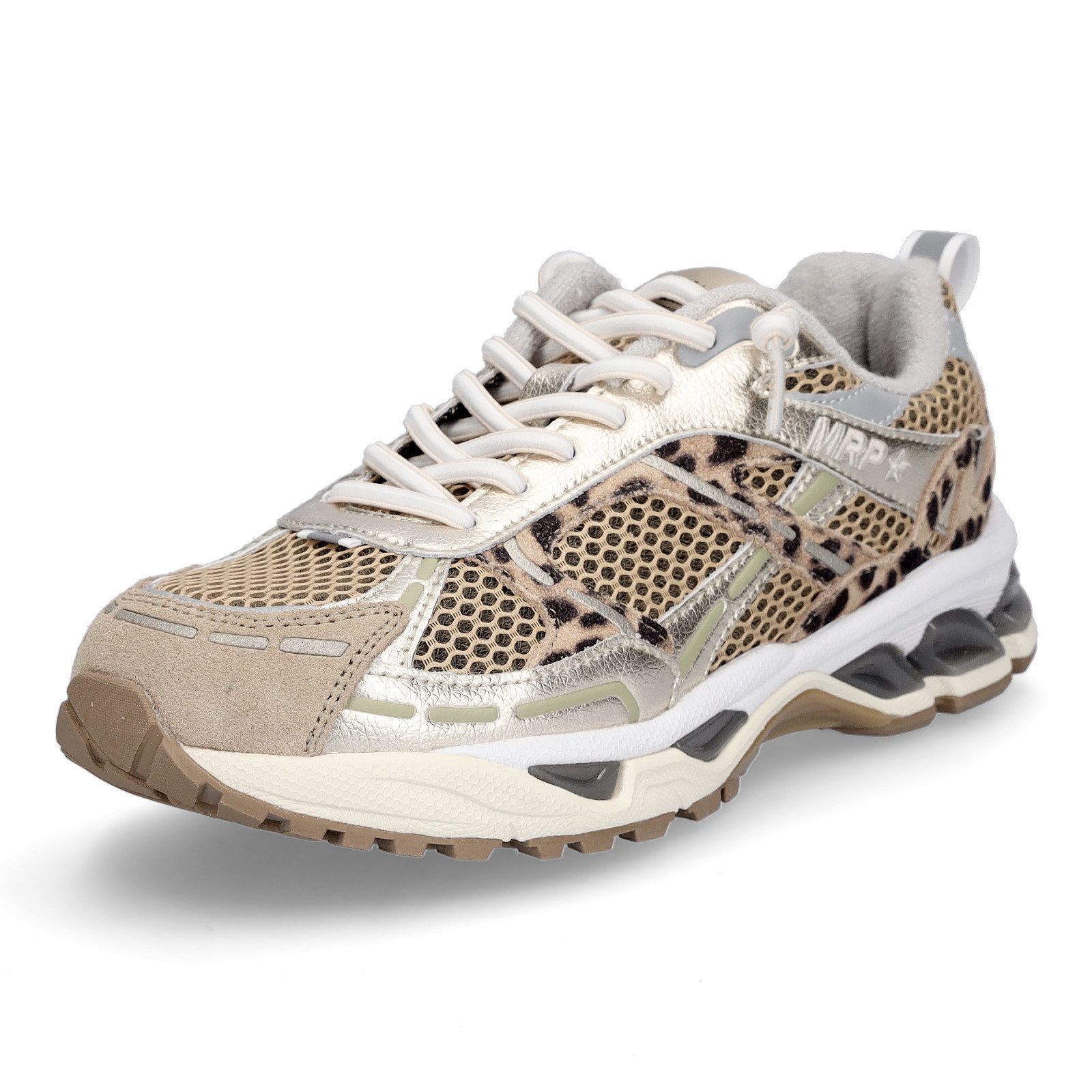 Maripé Maripé Damen Sneaker Amsterdam beige leo Sneaker günstig online kaufen