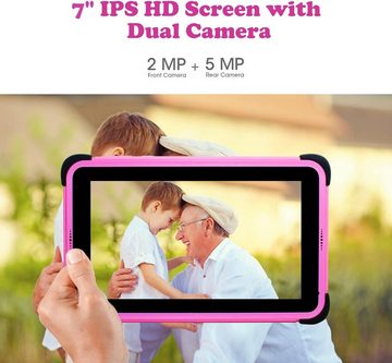 weelikeit Tablet (7,1", Android 11, Kinder-tablet mit wlan ips kindersicherung integriertes gehäuse für)