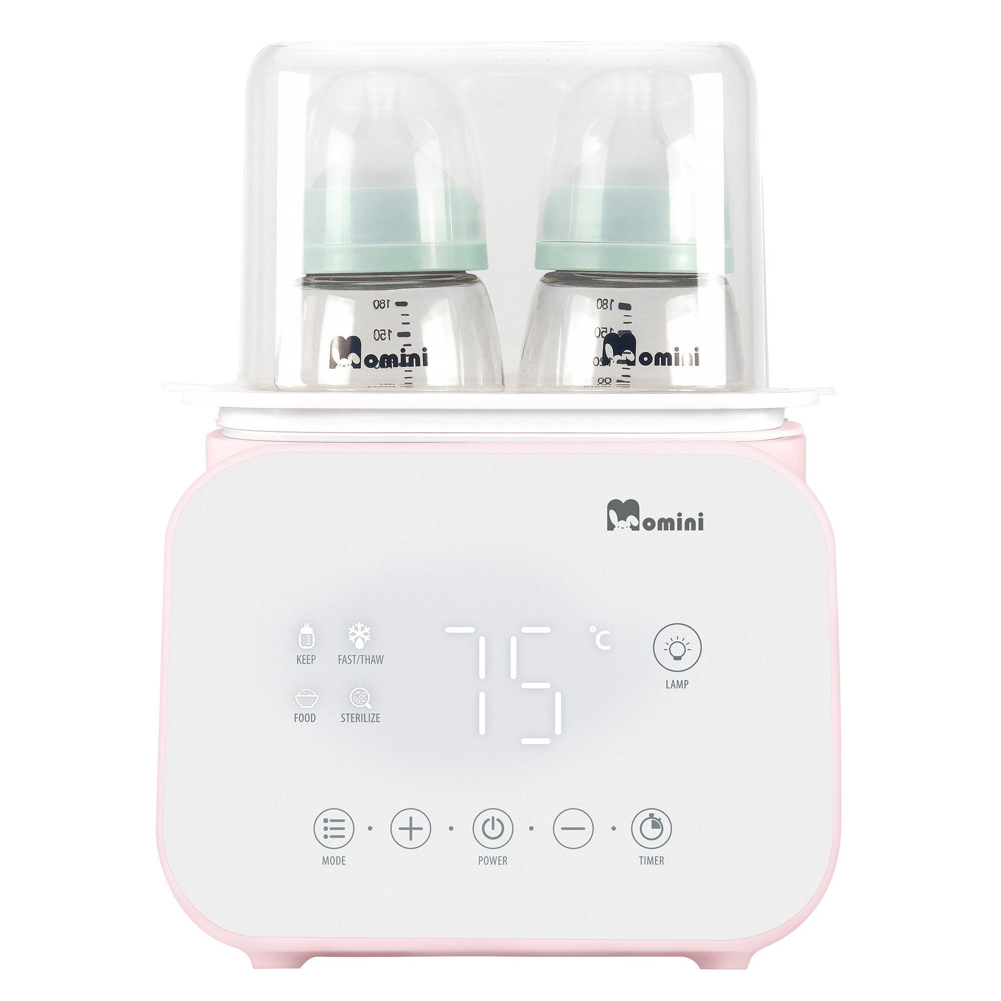 MOMINI Dampfsterilisator MOMINI MelloDuo Sterilisator & Wärmer 6in1