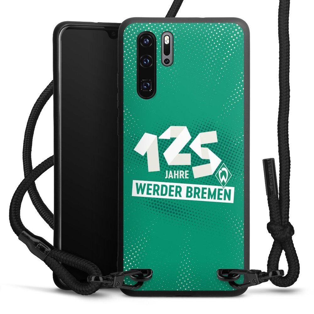 DeinDesign Handyhülle 125 Jahre Werder Bremen Offizielles Lizenzprodukt, Huawei P30 Pro New Edition Premium Handykette Hülle mit Band