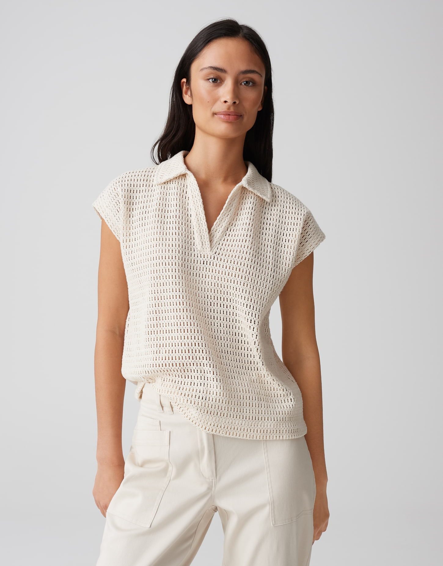 OPUS Poloshirt SOMONA Regular in Crochet günstig online kaufen