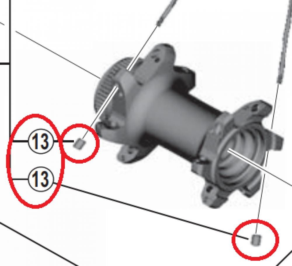 Laufrad SHIMANO SPEICHENHÜLSE WHM985/988 - Speichenmutter 988, ca. 6 g