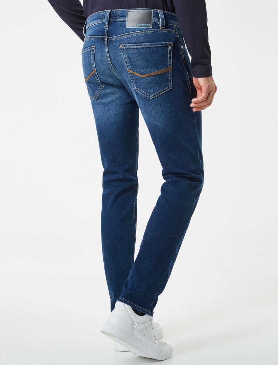 Tapered Cardin light-blue Lyon Futureflex 5-Pocket-Jeans denim Pierre