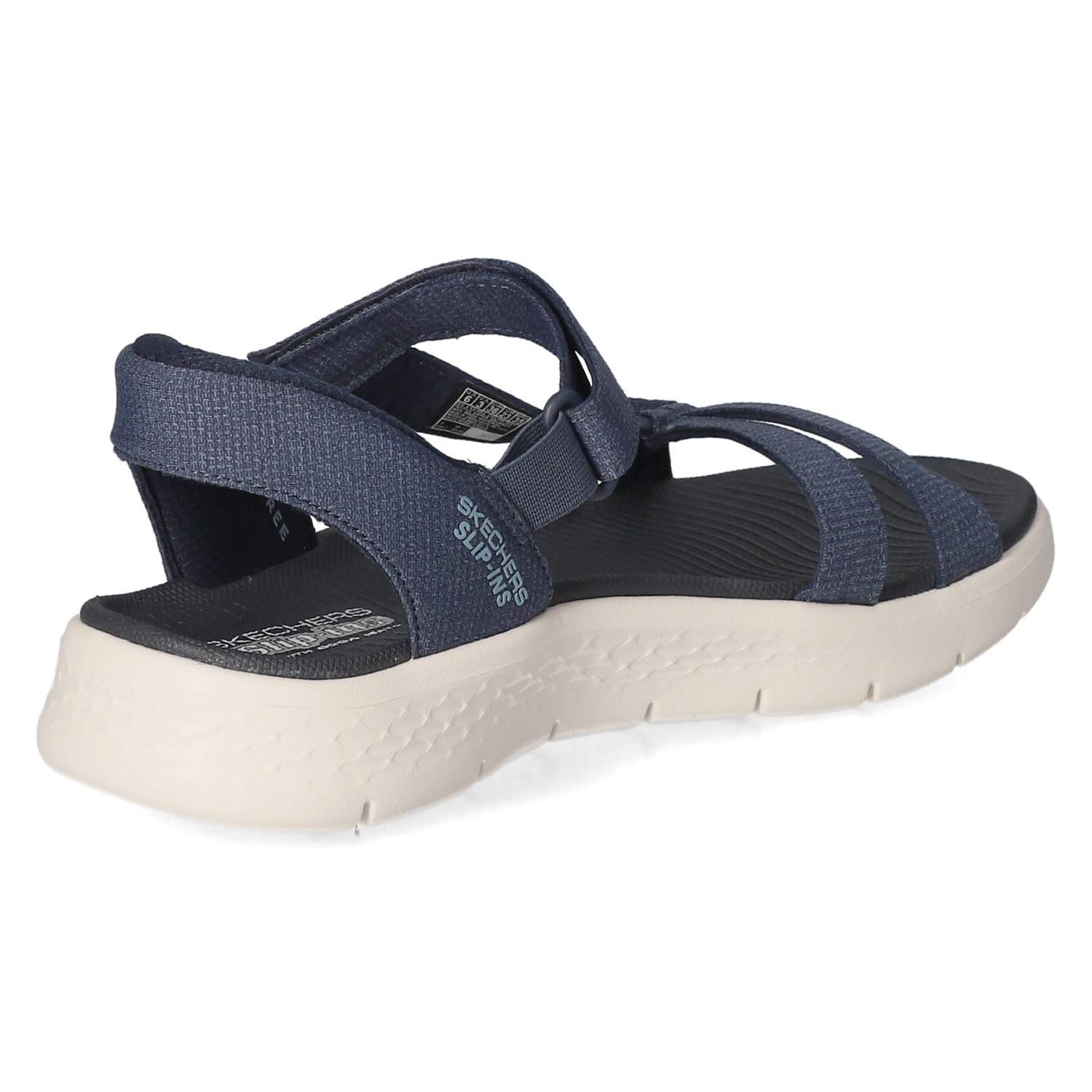 Skechers Skechers Flache Sandalen 141481 NVY Damen Textil blue Sandalette – Bild 4 von 5
