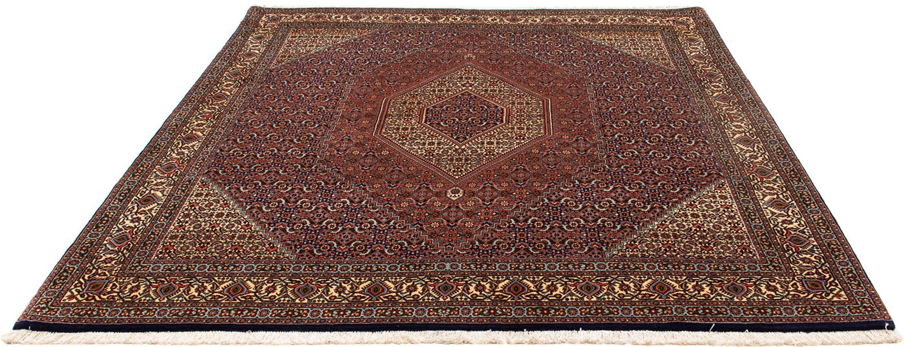 Orientteppich Perser - Bidjar - 222 x 203 cm - braun, morgenland, rechteckig, Höhe: 15 mm, Wohnzimmer, Handgeknüpft, Einzelstück mit Zertifikat