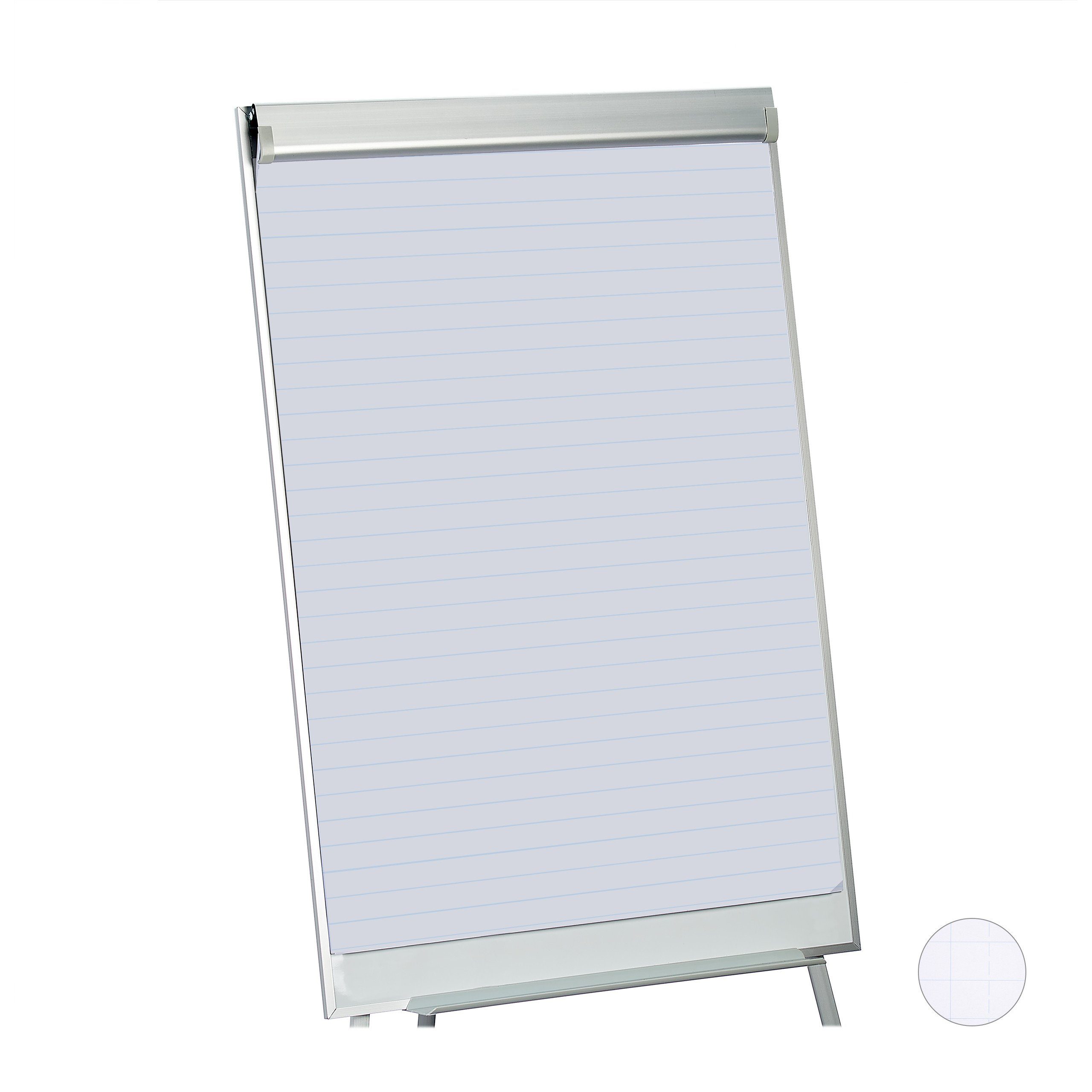 relaxdays Magnettafel Flipchart Papier 50 Blatt, liniert günstig online kaufen