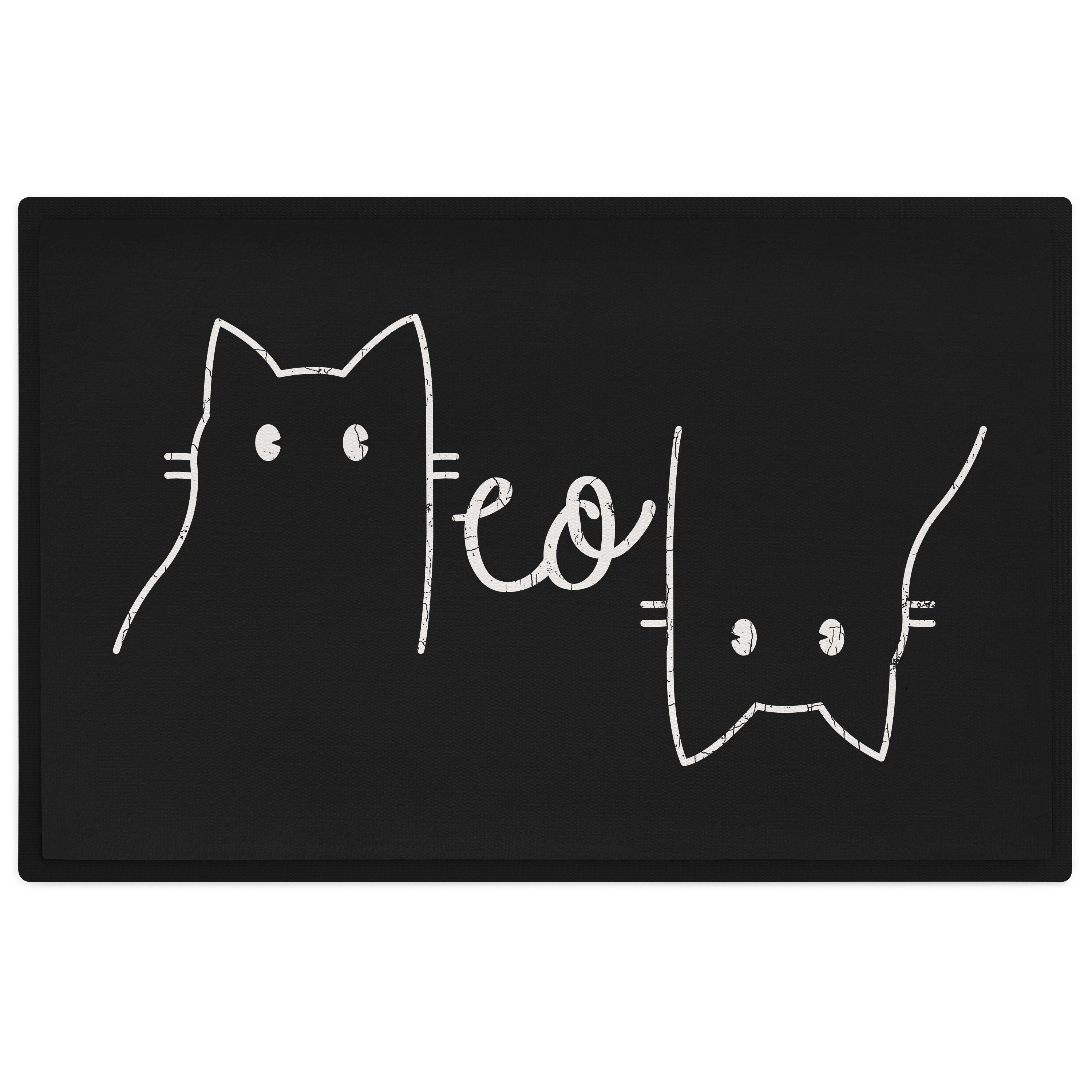 Fußmatte Lustige Fussmatte Humor Katzenbesitzerin Meow Fußmatte 6, Katzen Grafik Trendation