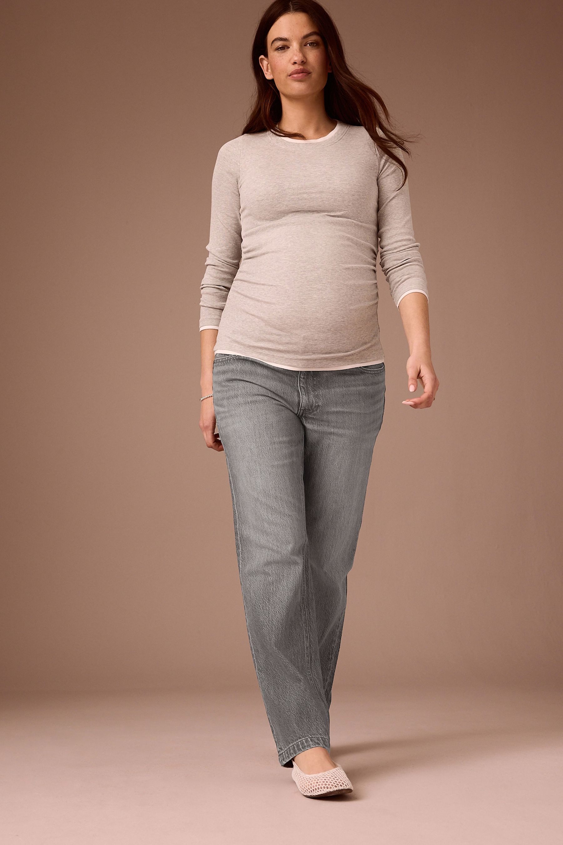 Next Umstandsjeans 90er-Jeans mit geradem Bein, Umstandsmode (1-tlg) – Bild 5 von 5
