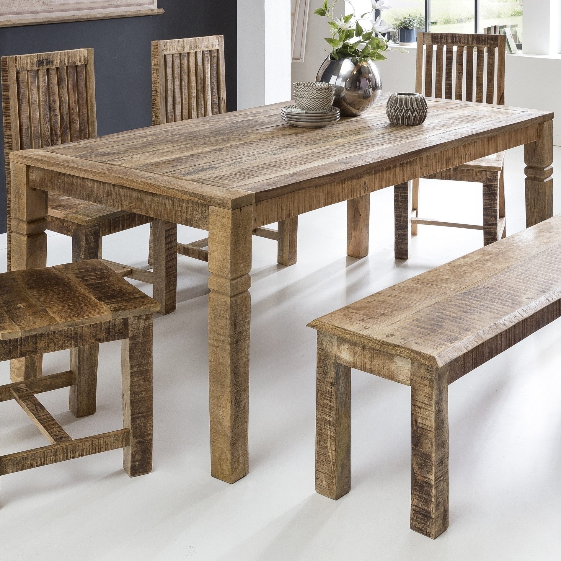 freiraum Esstisch WL5.078, in Mango, Massivholz - 120x76x70cm (BxHxT)