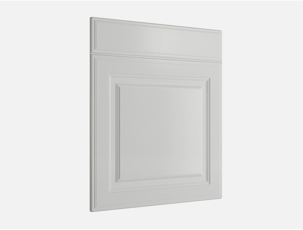 Möbelhandel Klipenstein Möbelblende 60er vollintergriert Geschirrspülerfront Landhausstil 19 mm Weiß matt, 708x595 mm, 95x595 mm