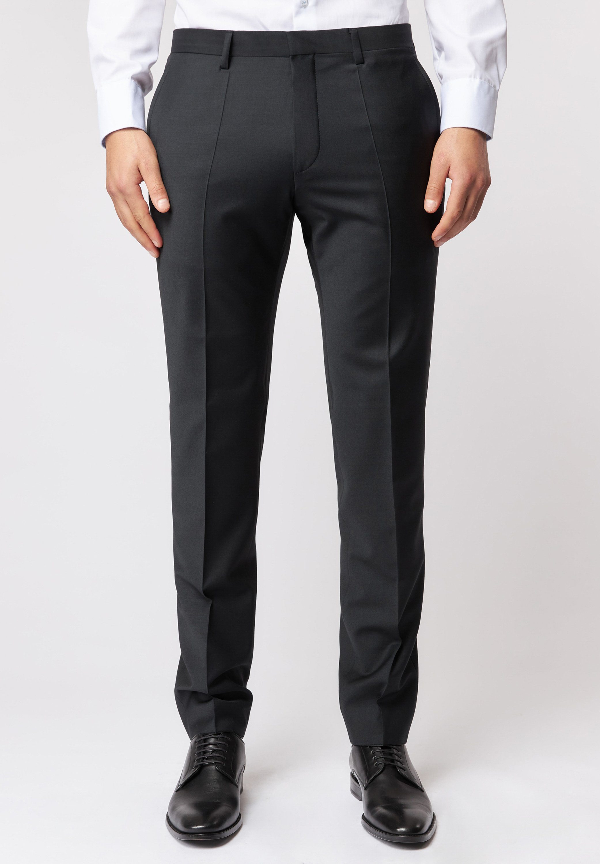 Roy Robson Bügelfaltenhose Slim fit BLACK MILKY