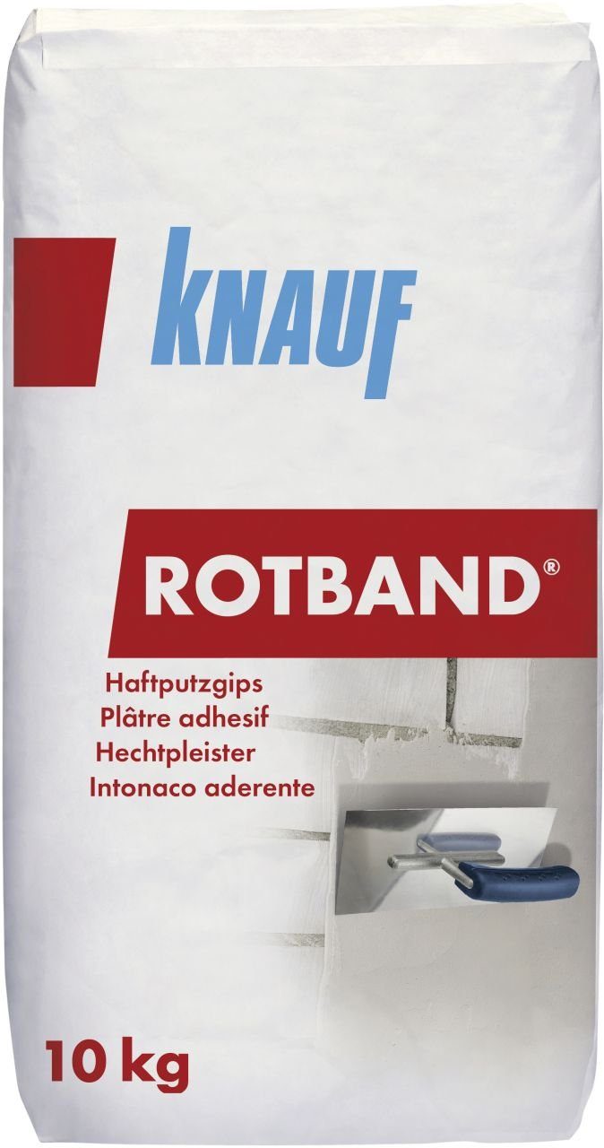 KNAUF Gips-Kalk-Putz Knauf Rotband Haftputzgips 10 kg – Bild 3 von 4