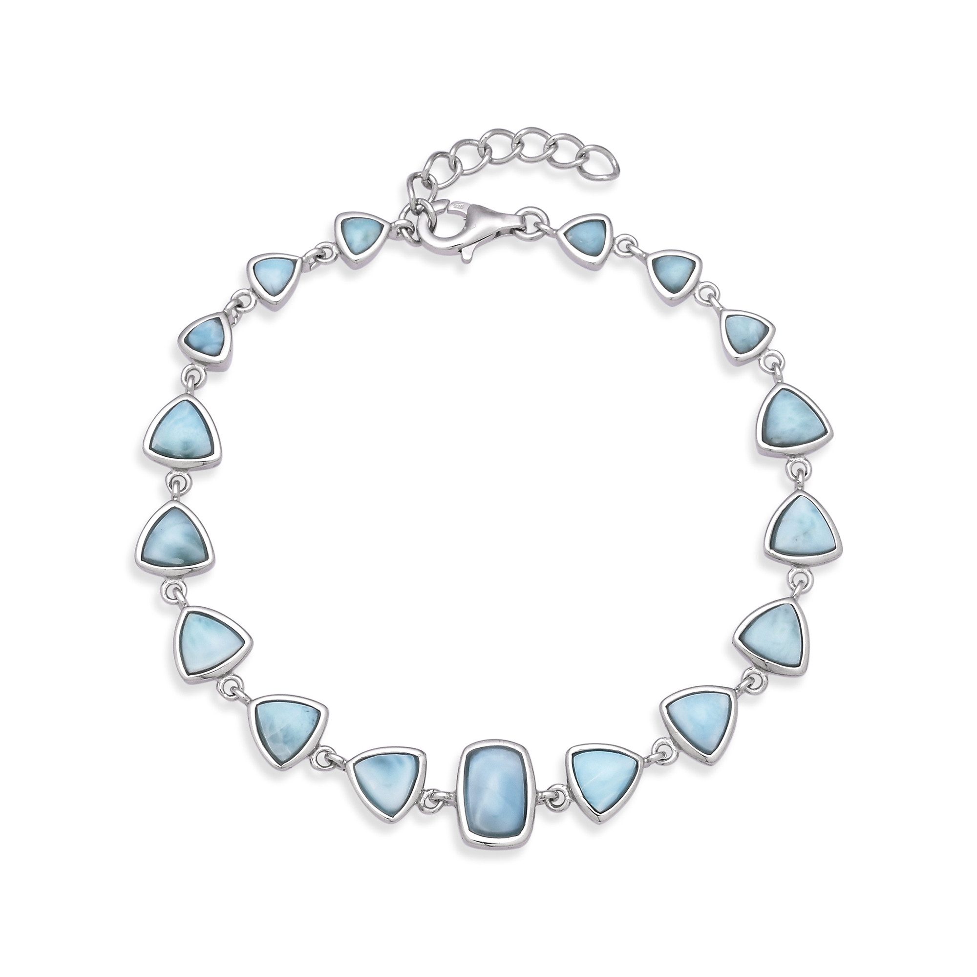 Cavill Silberarmband Larimar Sterling Silber Armband, Dominikanisch (1-tlg)