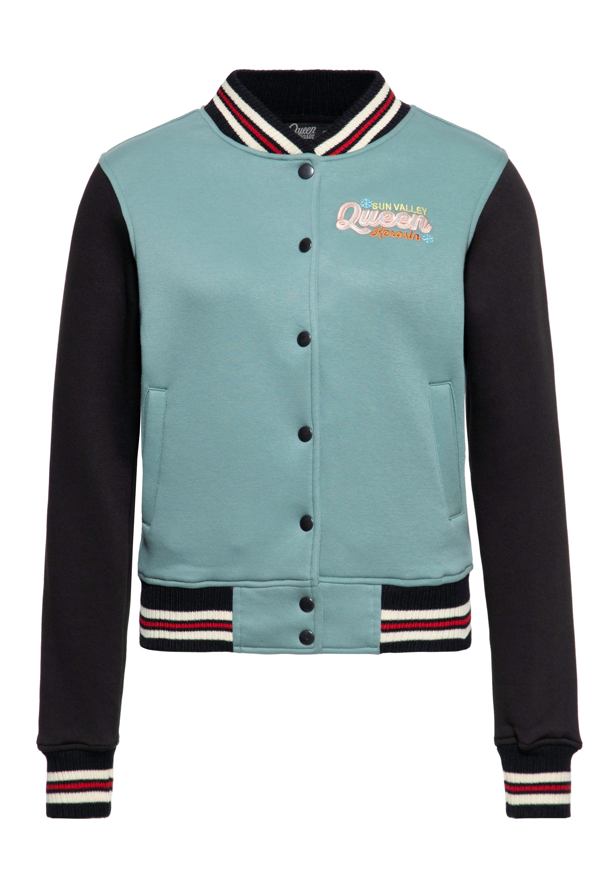 QueenKerosin Collegejacke Sun Valley (1-St) mit Rückenstickerei