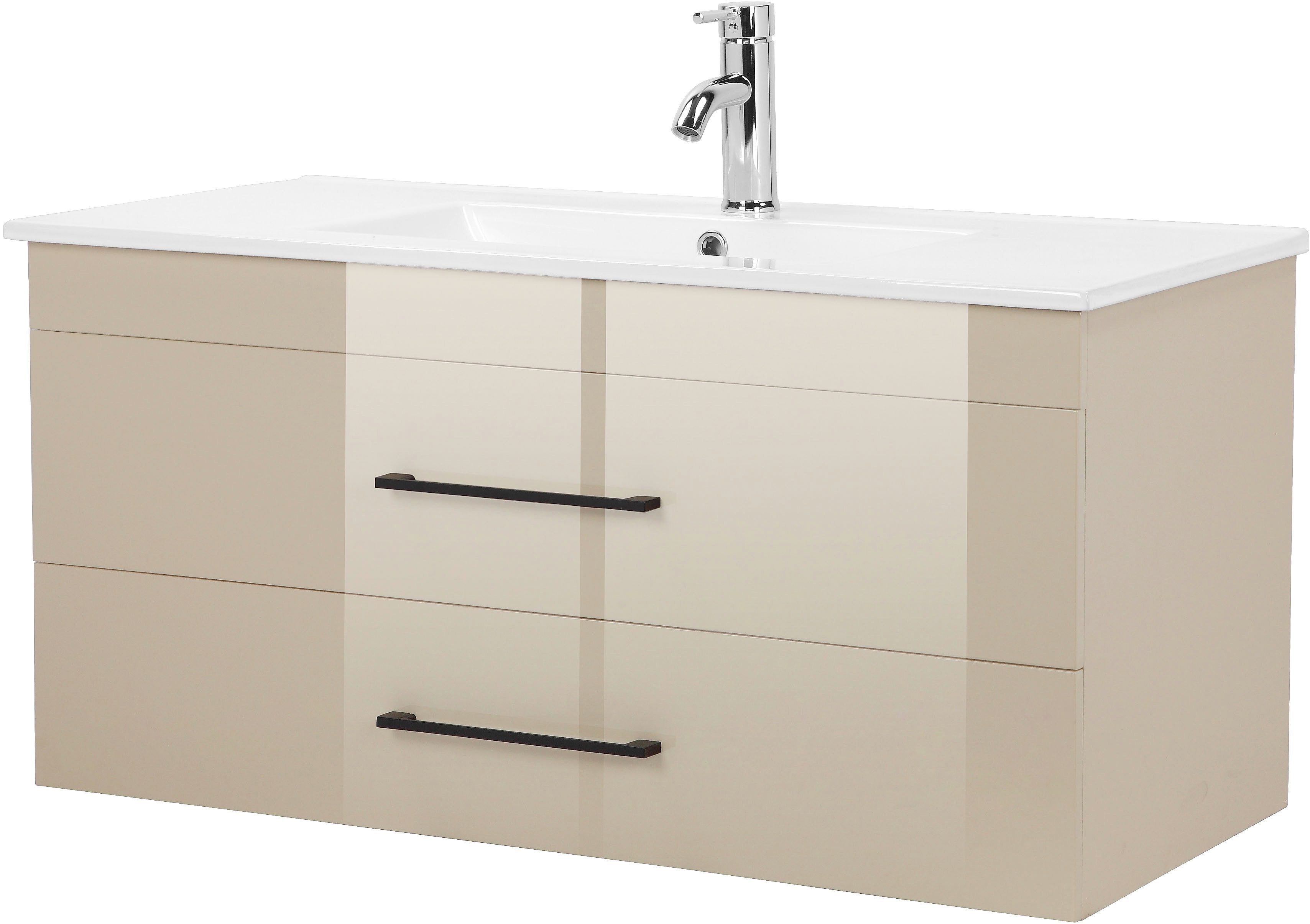 welltime Waschtisch Florenz (Komplett-Set), Waschplatz mit 2 Auszügen und S günstig online kaufen
