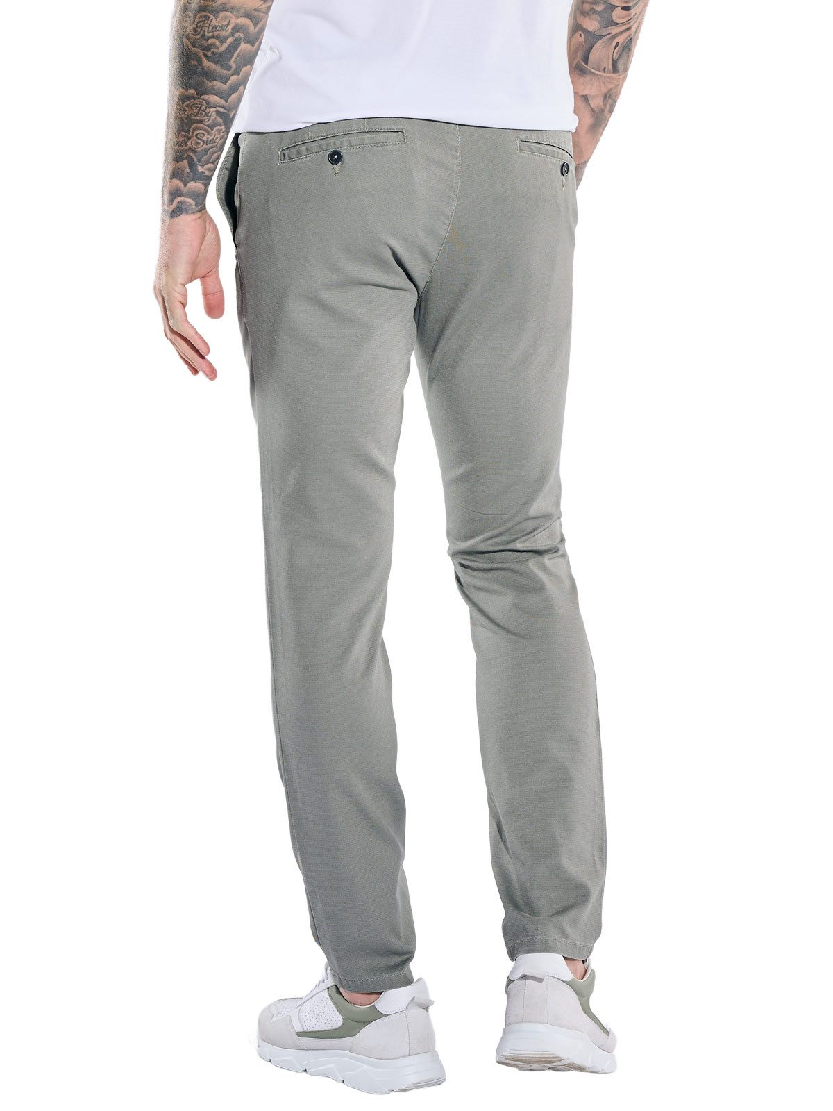 emilio adani Chinohose Herren Modische Chino, Blassgruen