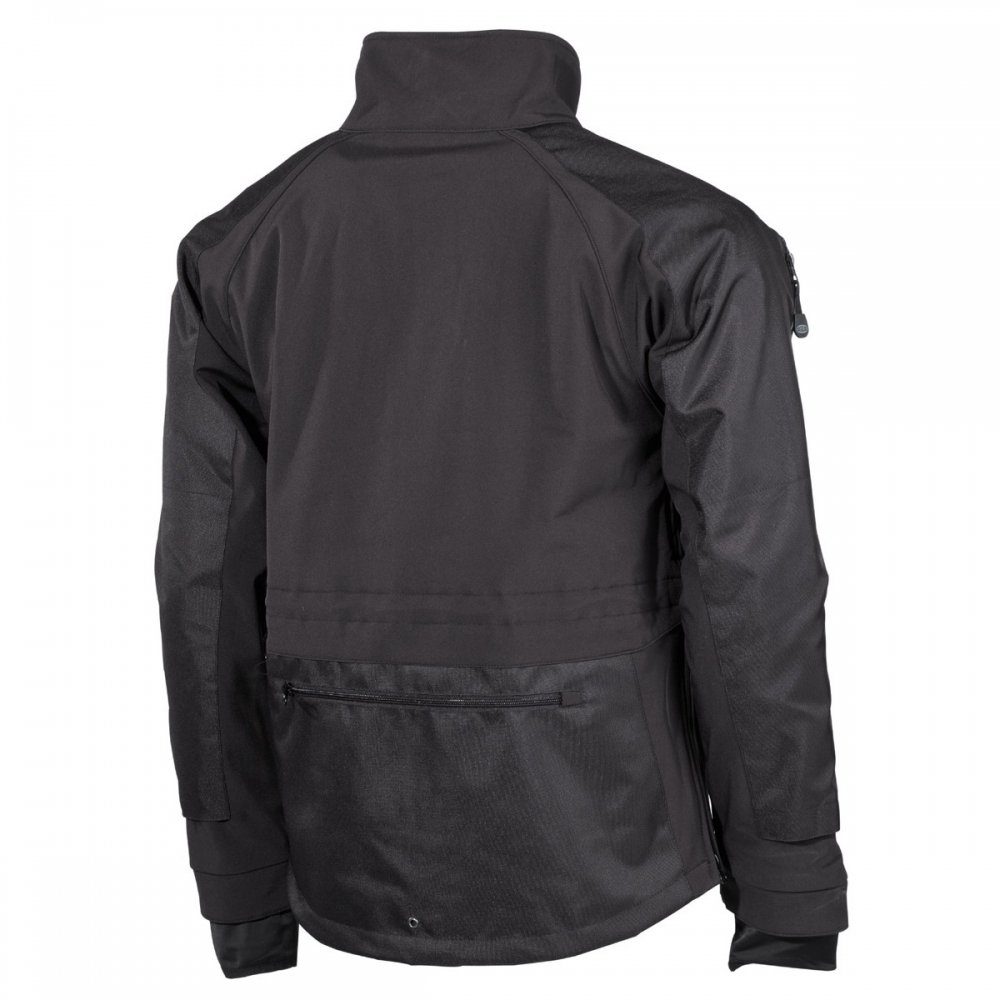 MFH Softshelljacke Soft Shell Jacke, "Protect", schwarz - S Windfang am Ärmelsaum mit Daumenloch
