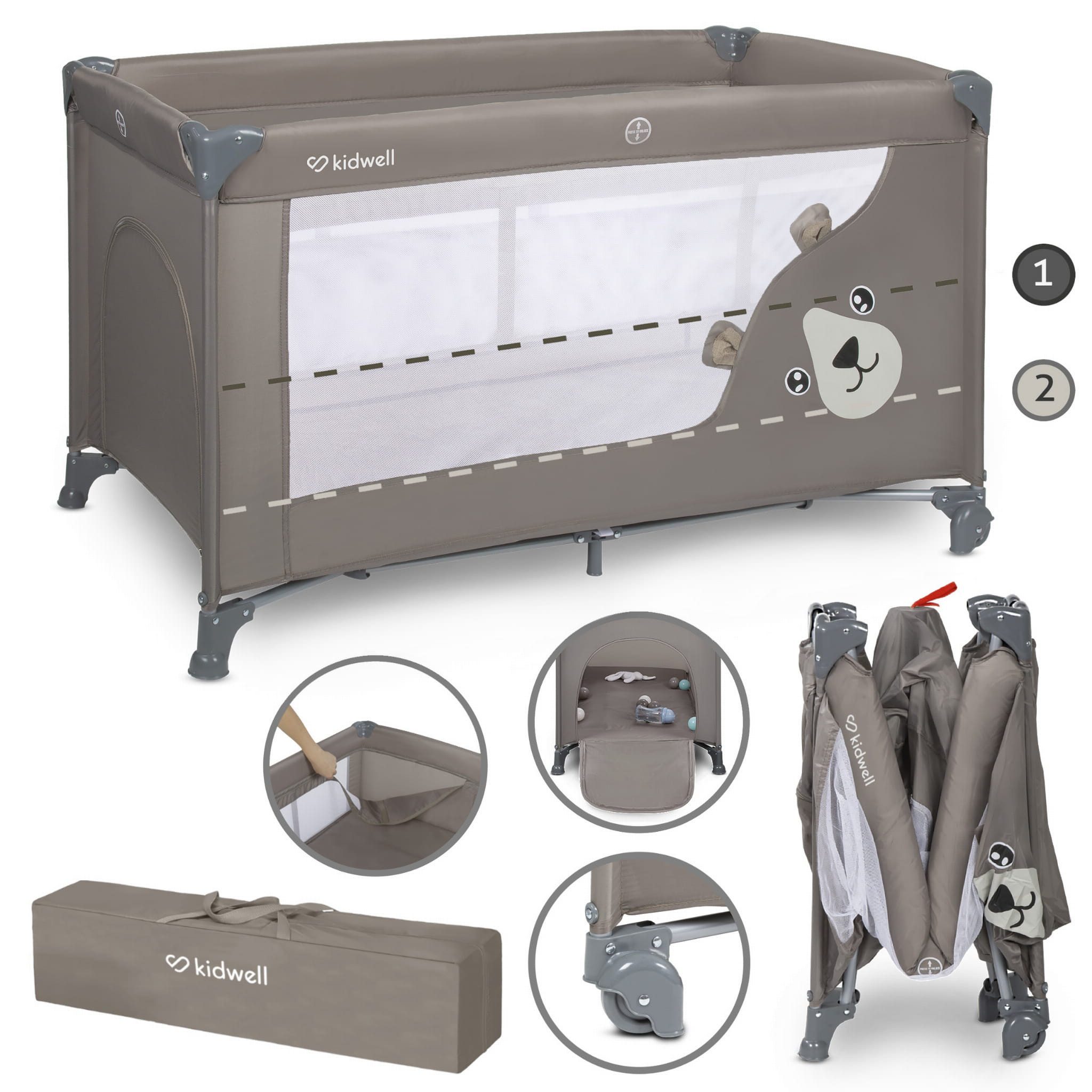 COIL Baby-Reisebett Babybett, Kinderreisebett, Kinderbett, BLISSY günstig online kaufen