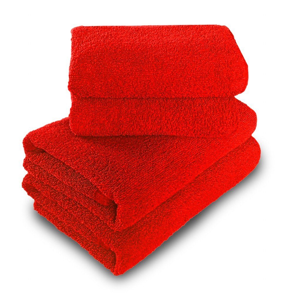 MatratzenL.A.B® Handtuch Set 500 g/m² Blauer Schwan®, 100% Baumwolle (2x Handtuch 50x100 cm und 2x Duschtuch 70x140 cm, 4-St), einzeln verpackt, 25 Farben zur Auswahl