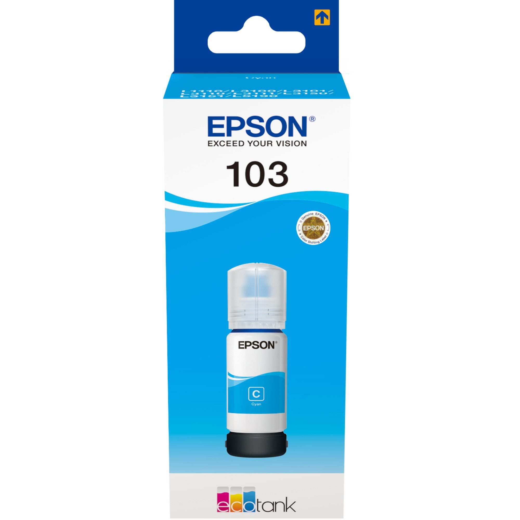 (C13T00S24A10) Epson EcoTank Tintenpatrone cyan Tinte Epson 103