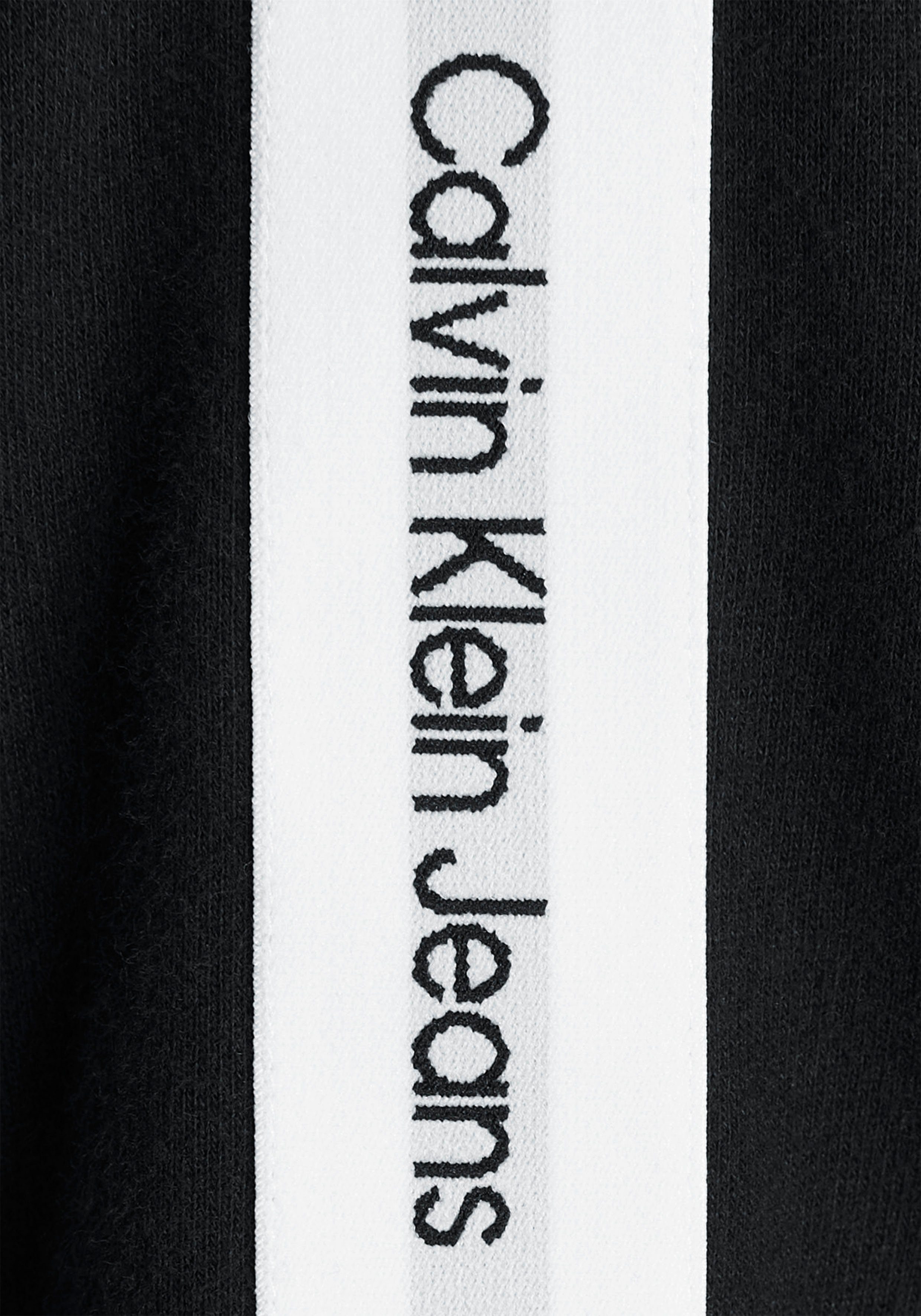 Calvin Klein Jeans TAPE HOODIE Kapuzensweatshirt CONTRAST Ck Black