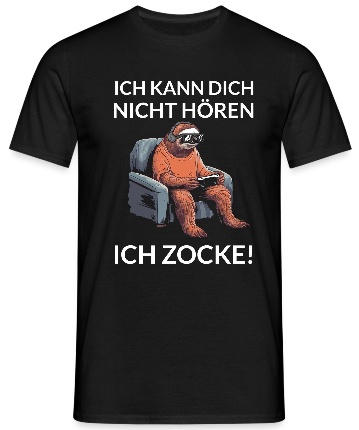 Quattro Formatee Kurzarmshirt Ich Gaming Gamer Zocke Nerd - Zocken T-Shirt (1-tlg) Herren