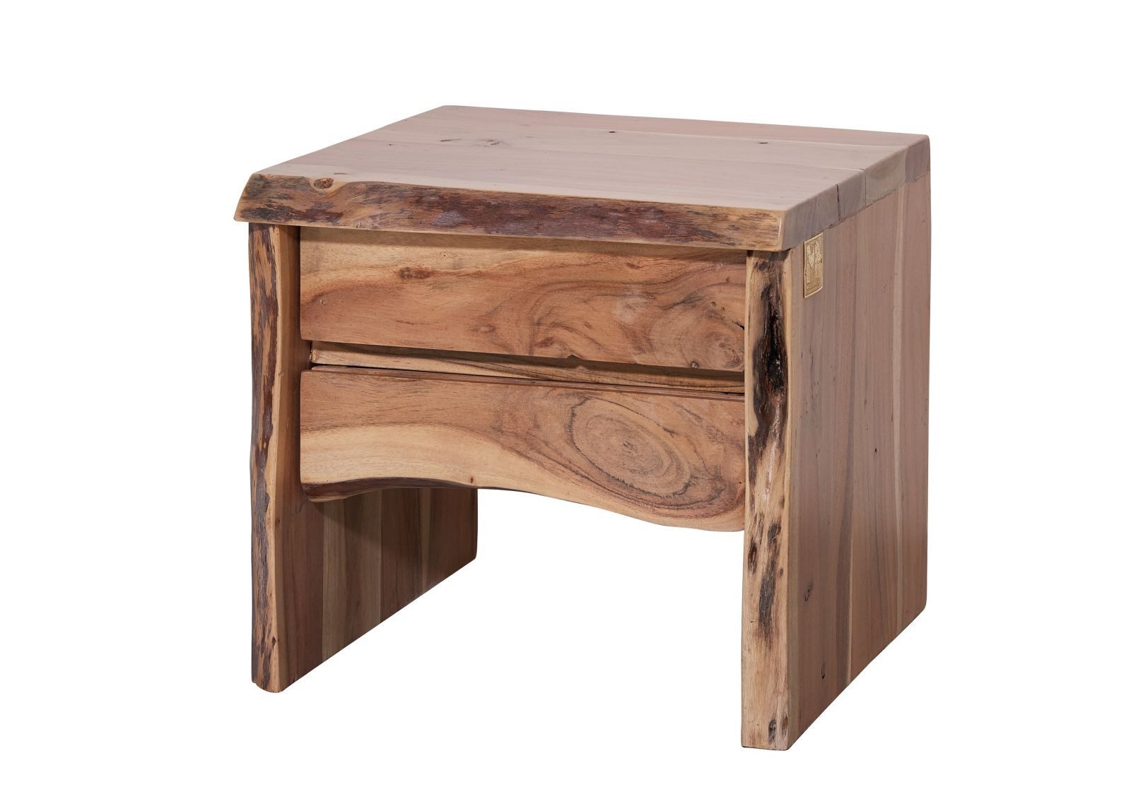 Massivmoebel24 Nachttisch PURE ACACIA (Nachttisch Akazie günstig online kaufen