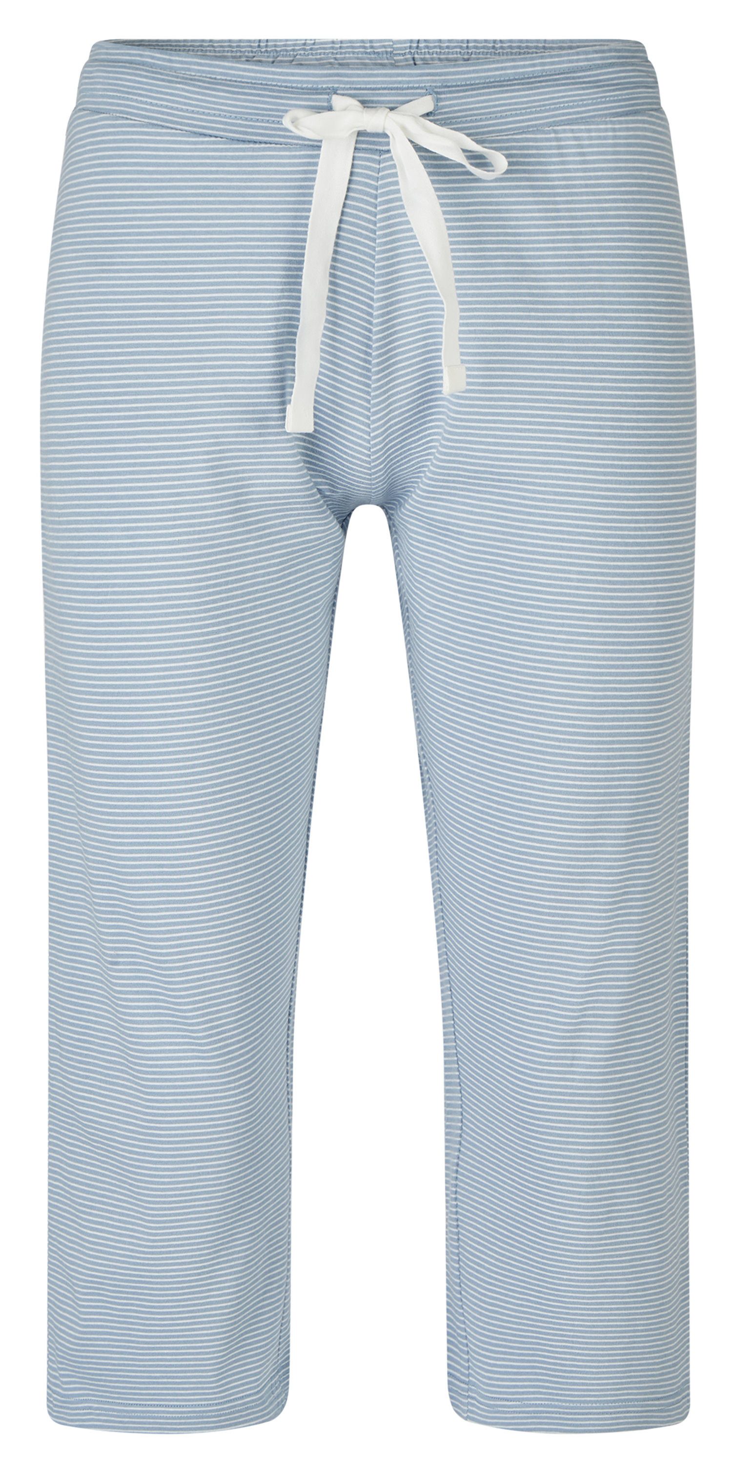 By Louise Pyjamahose Damen Capri Schlafanzughose (1-tlg) Baumwolle