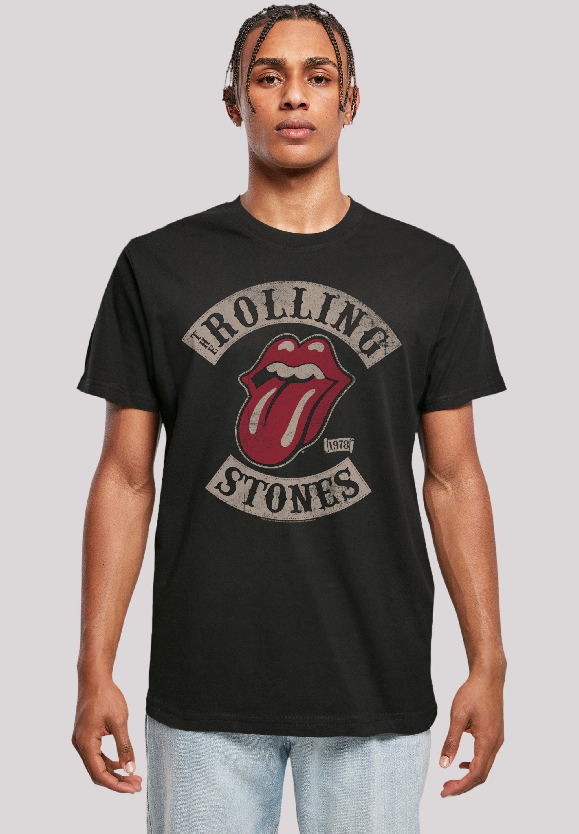 F4NT4STIC T-Shirt The Rolling Stones Tour '78 Print schwarz